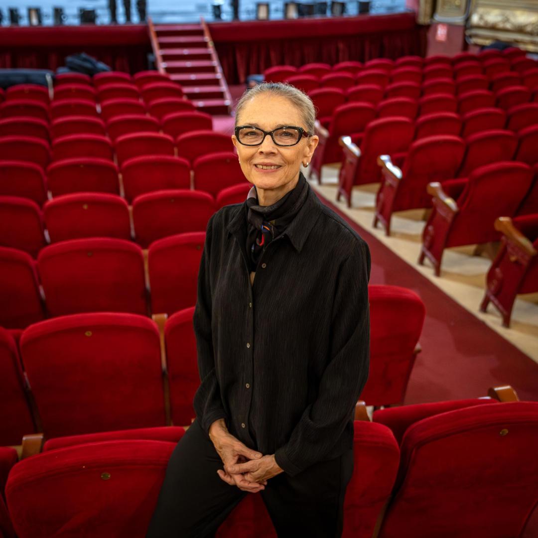 Janet Eilber, directora artística de Martha Graham Dance Company desde 2005, en el Teatro Gayarre