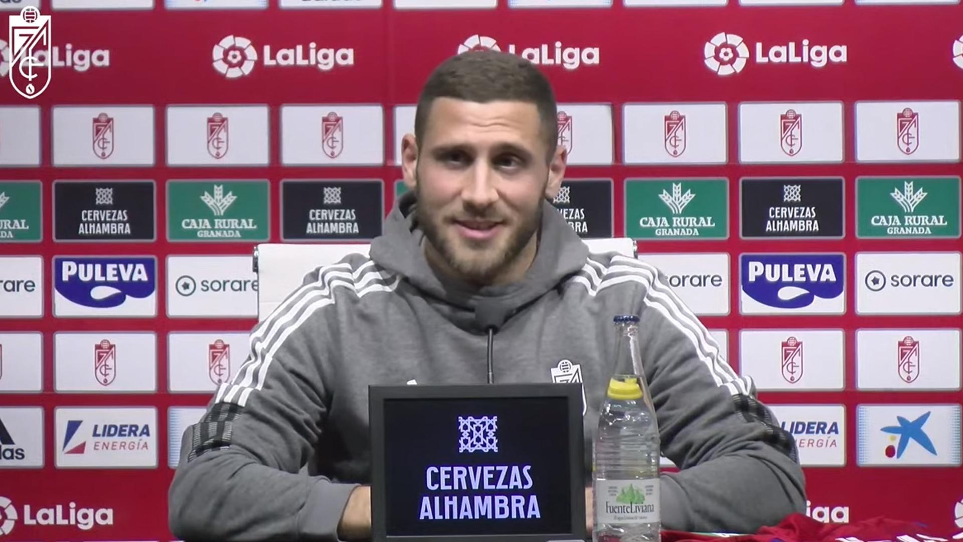Weismann, el día de su presentación con el Granada