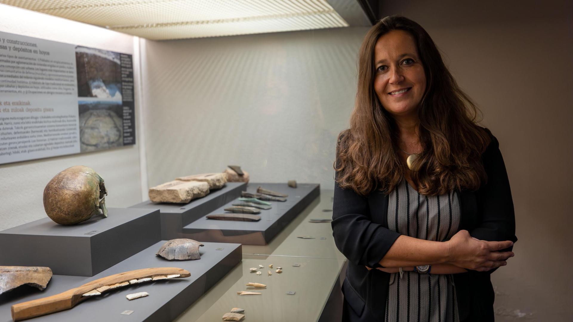 María Martinón, en el Museo de Navarra