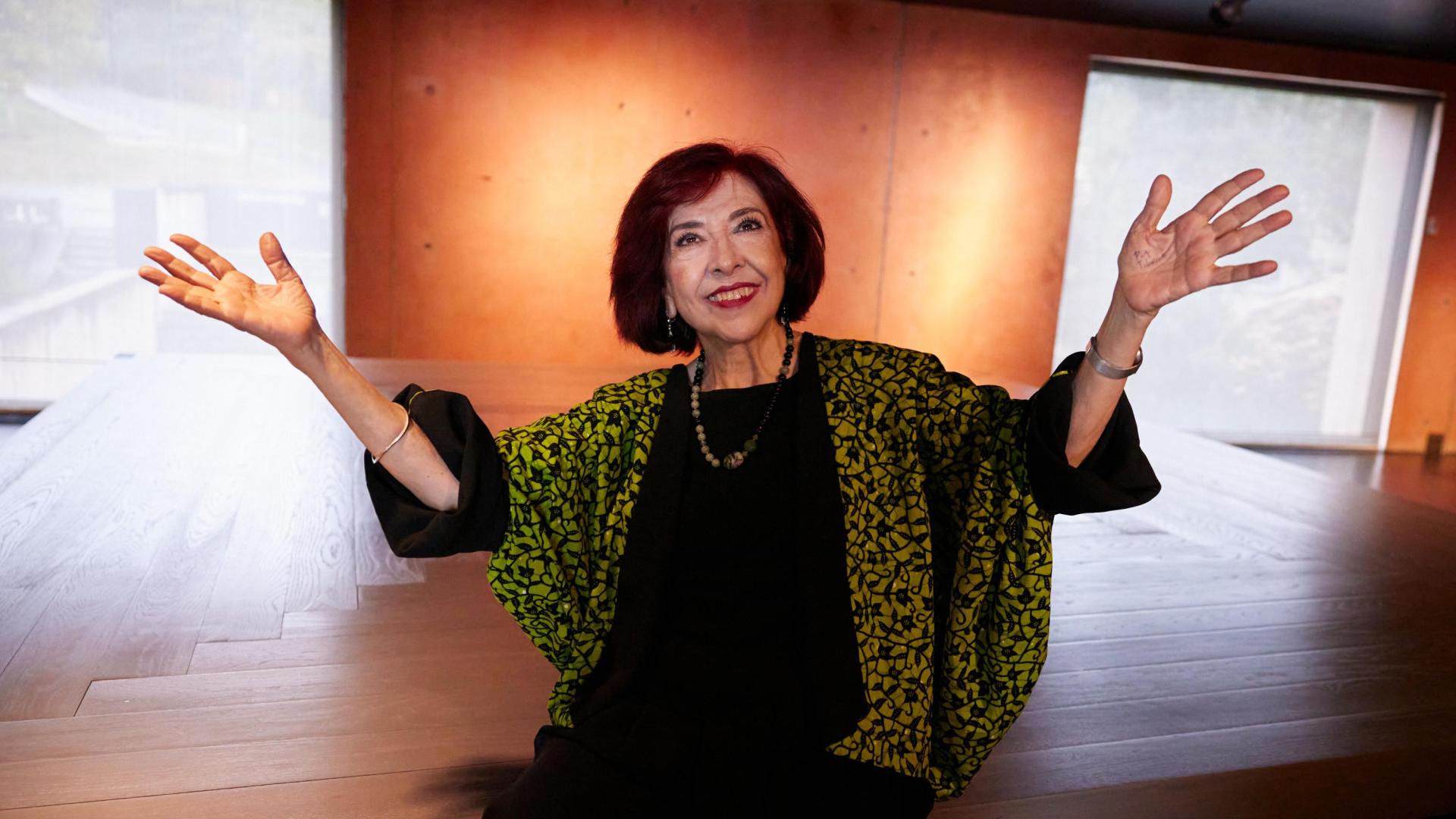 Fátima Miranda, el pasado viernes, en el Museo Oteiza de Alzuza.