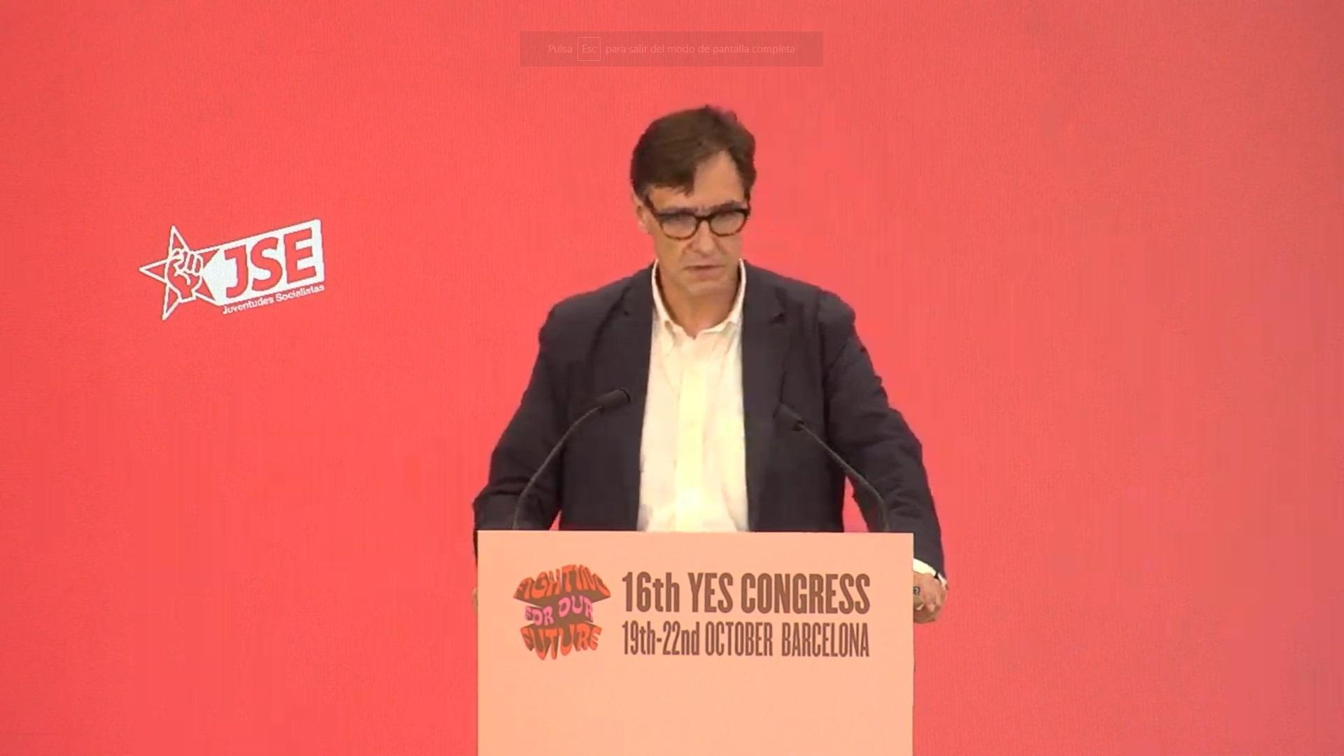 Illa, durante su discurso

YOUTUBE PSC

21/10/2023