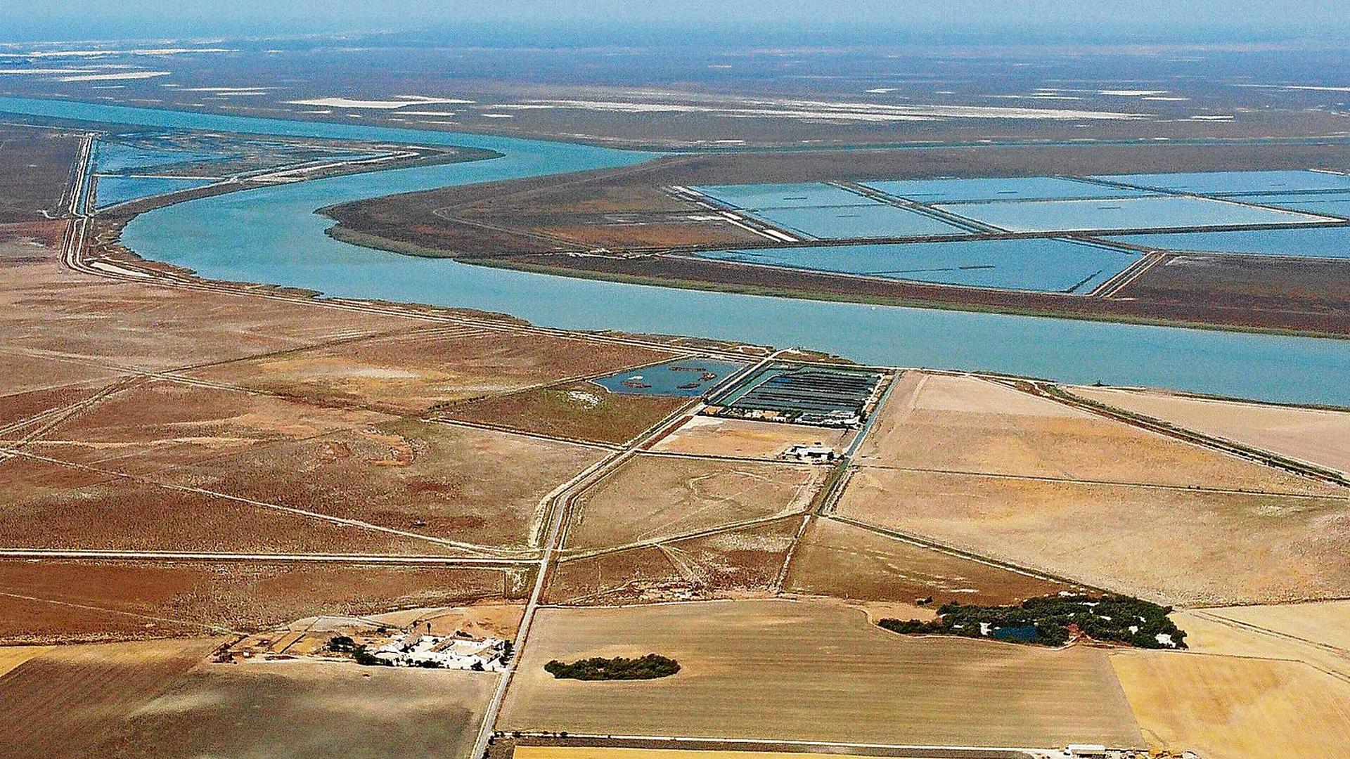 Paisaje de las marismas del Guadalquivir
