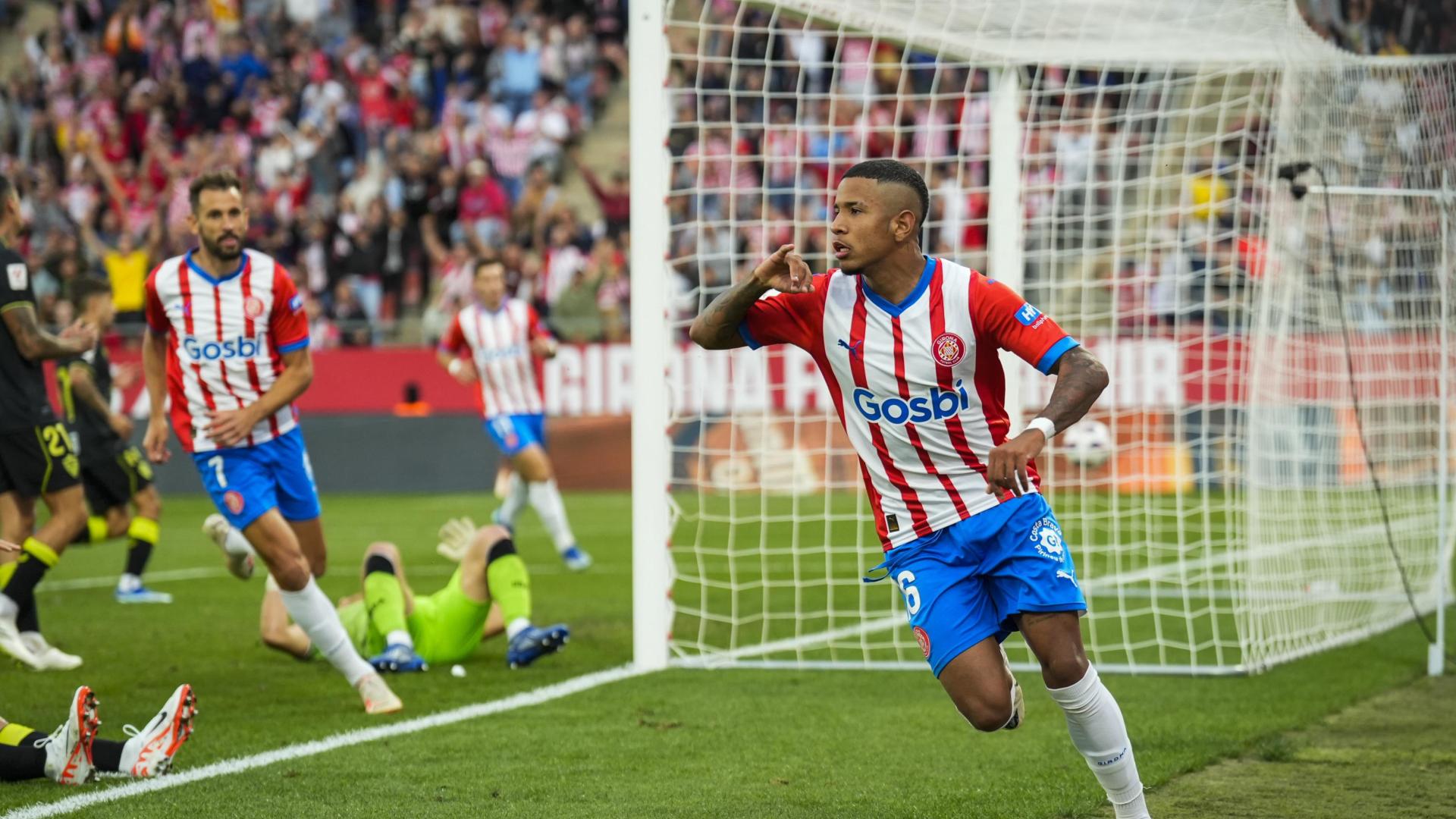 Sávio celebra su gol ante la UD Almería