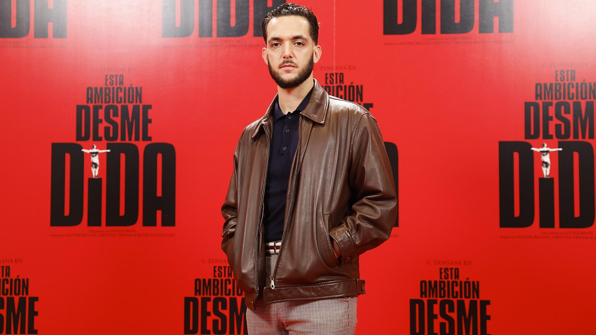 C. Tangana durante la presentación del documental de Movistar Plus, 'Esa ambición desmedida