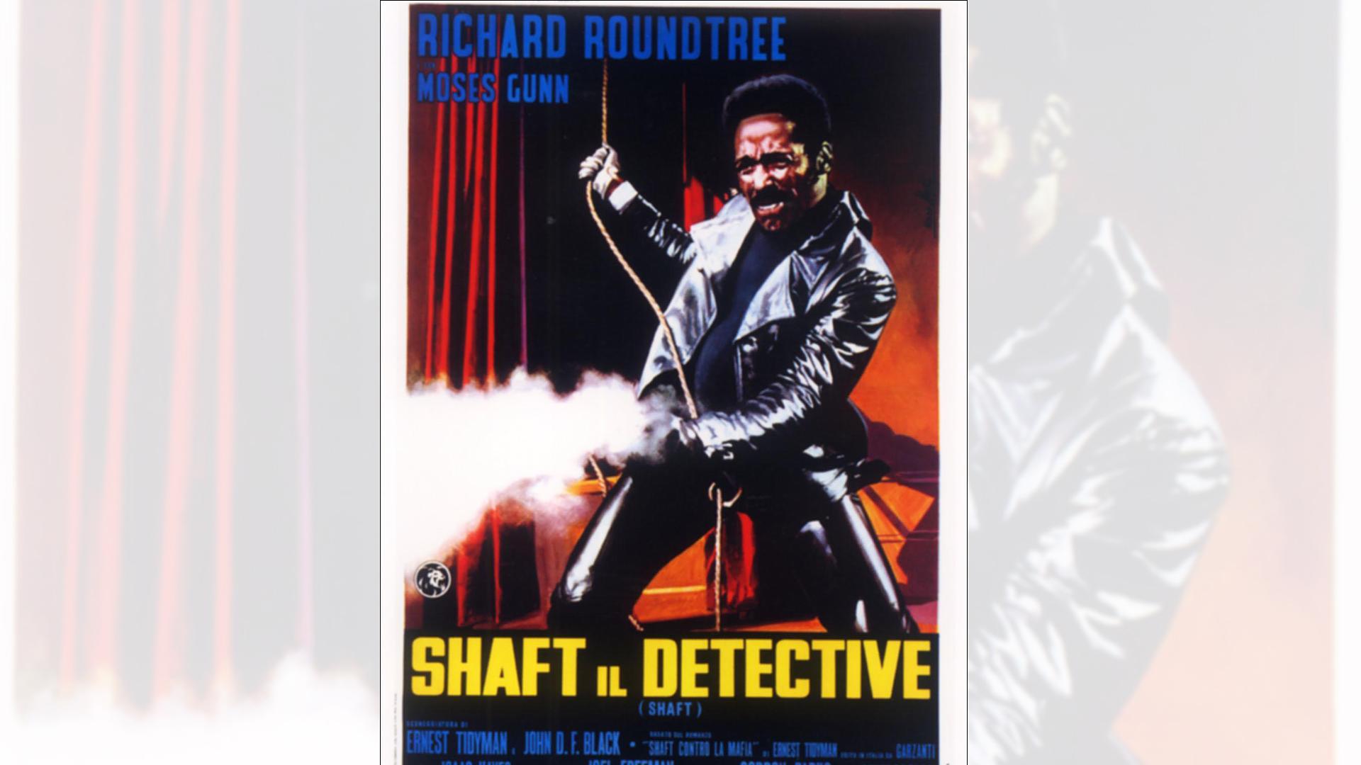Cartel de la película 'Shaft' protagonizada por Richard Roundtree, quien también daba vida al detectiva en la serie televisiva