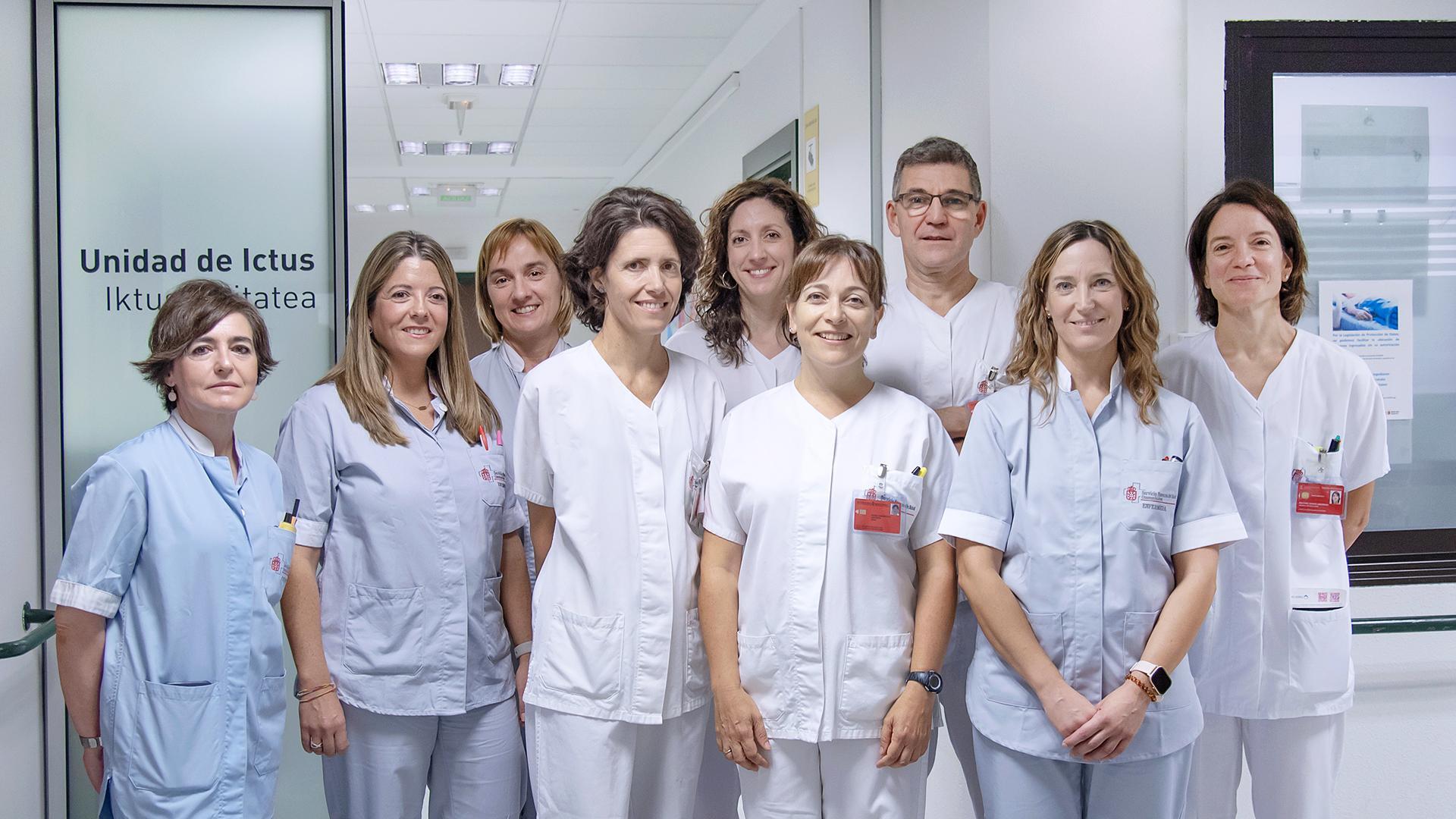 Personal de la Unidad del Ictus del Hospital Univesitario de Navarra