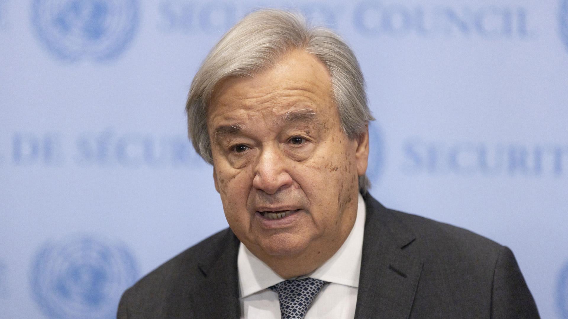 El secretario general de la ONU, António Guterres