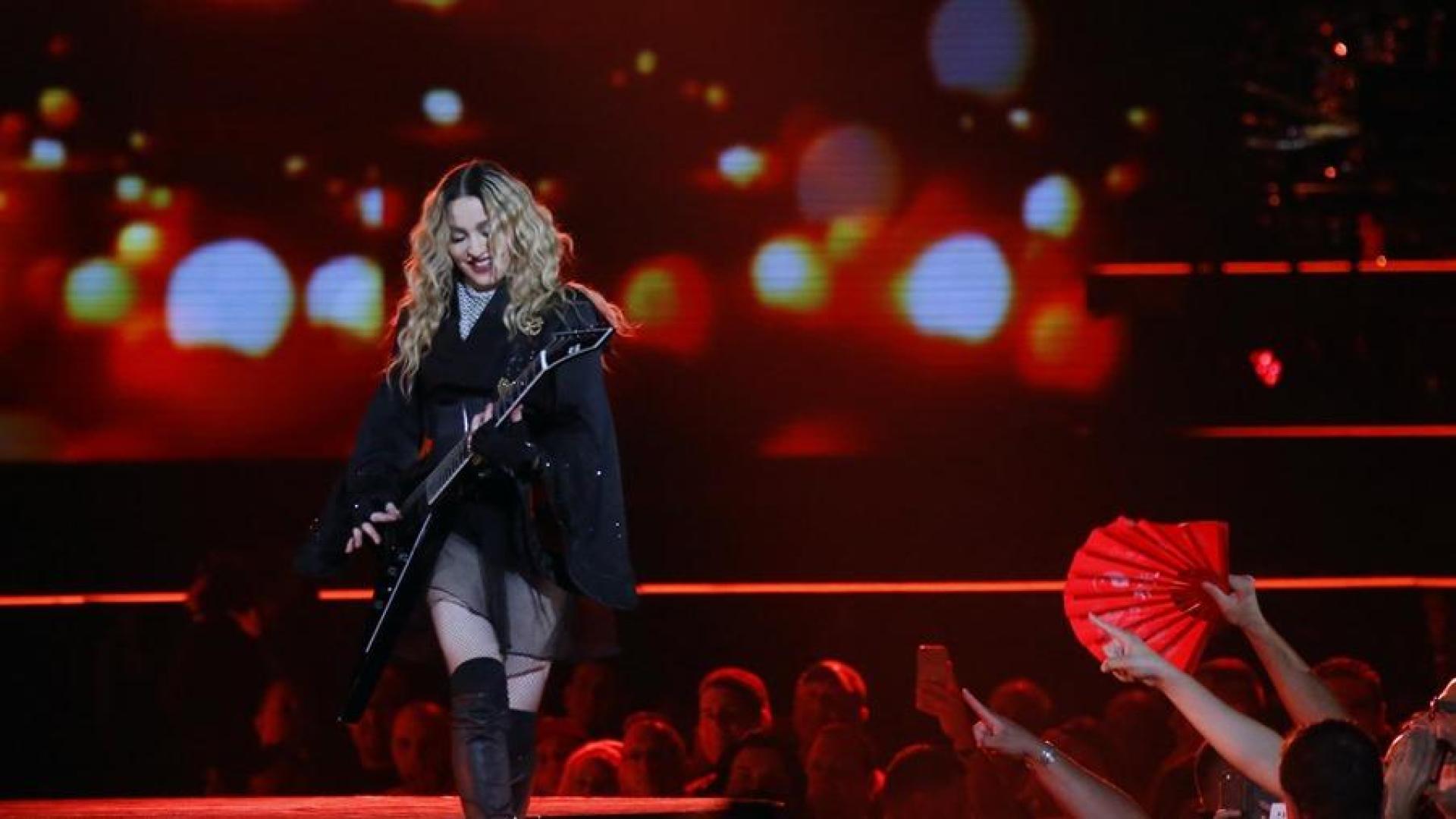 La cantante estadounidense Madonna en un concierto anterior