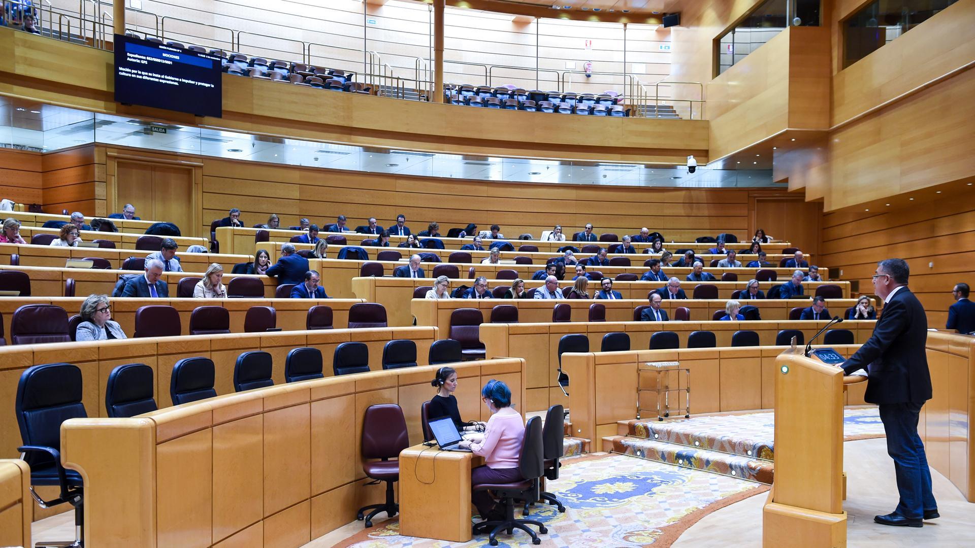 Sesión plenaria en el Senado este miércoles 8 de noviembre