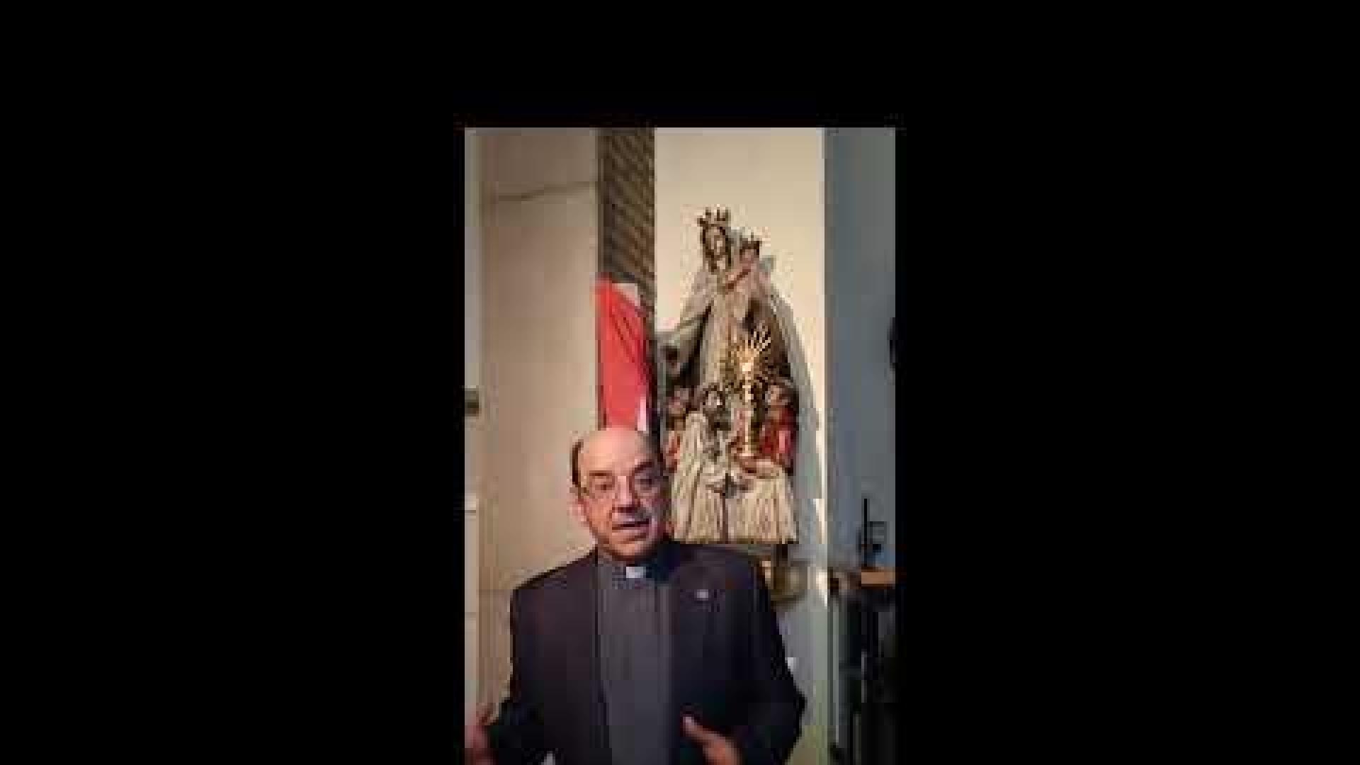 Vídeo con el saludo de Florencio Roselló a los feligreses navarros