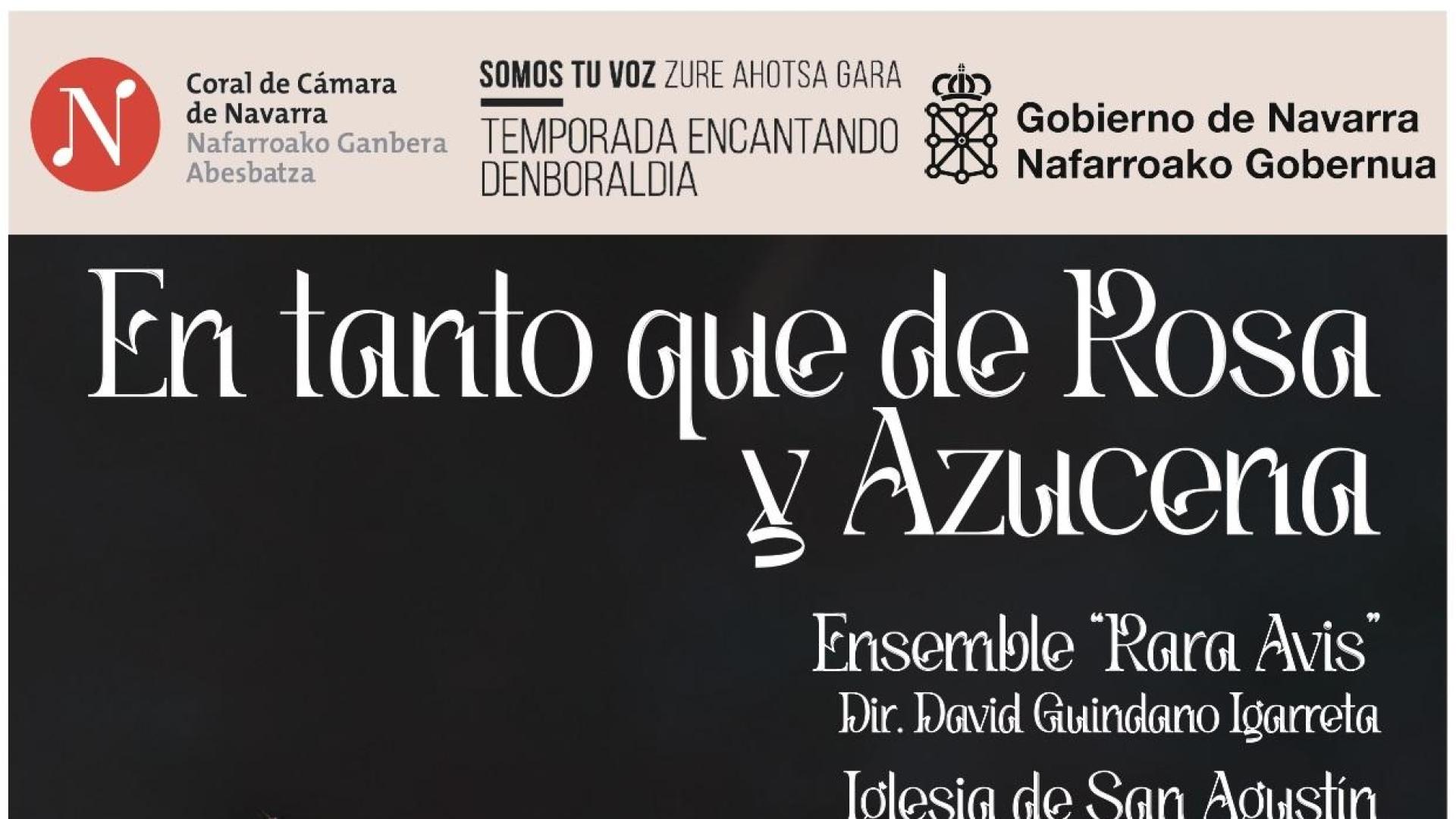 Cartel del concierto.

CORAL DE CÁMARA DE NAVARRA

11/11/2023