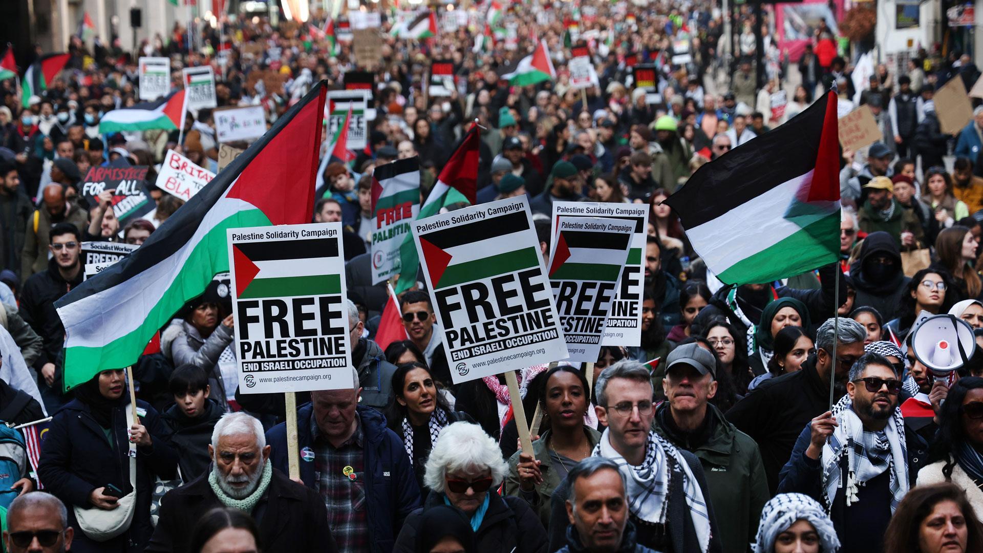 Marcha propalestina celebra este sábado en Londres