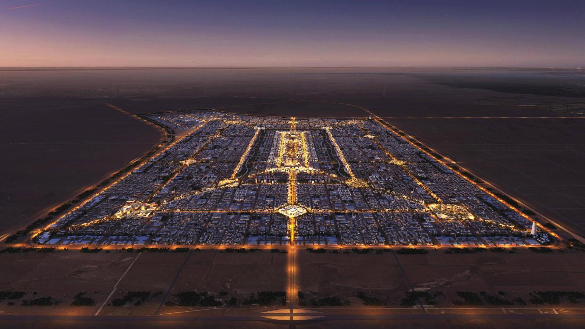 Boceto de la futura South Sabah Al-Ahmad City, en Kuwait