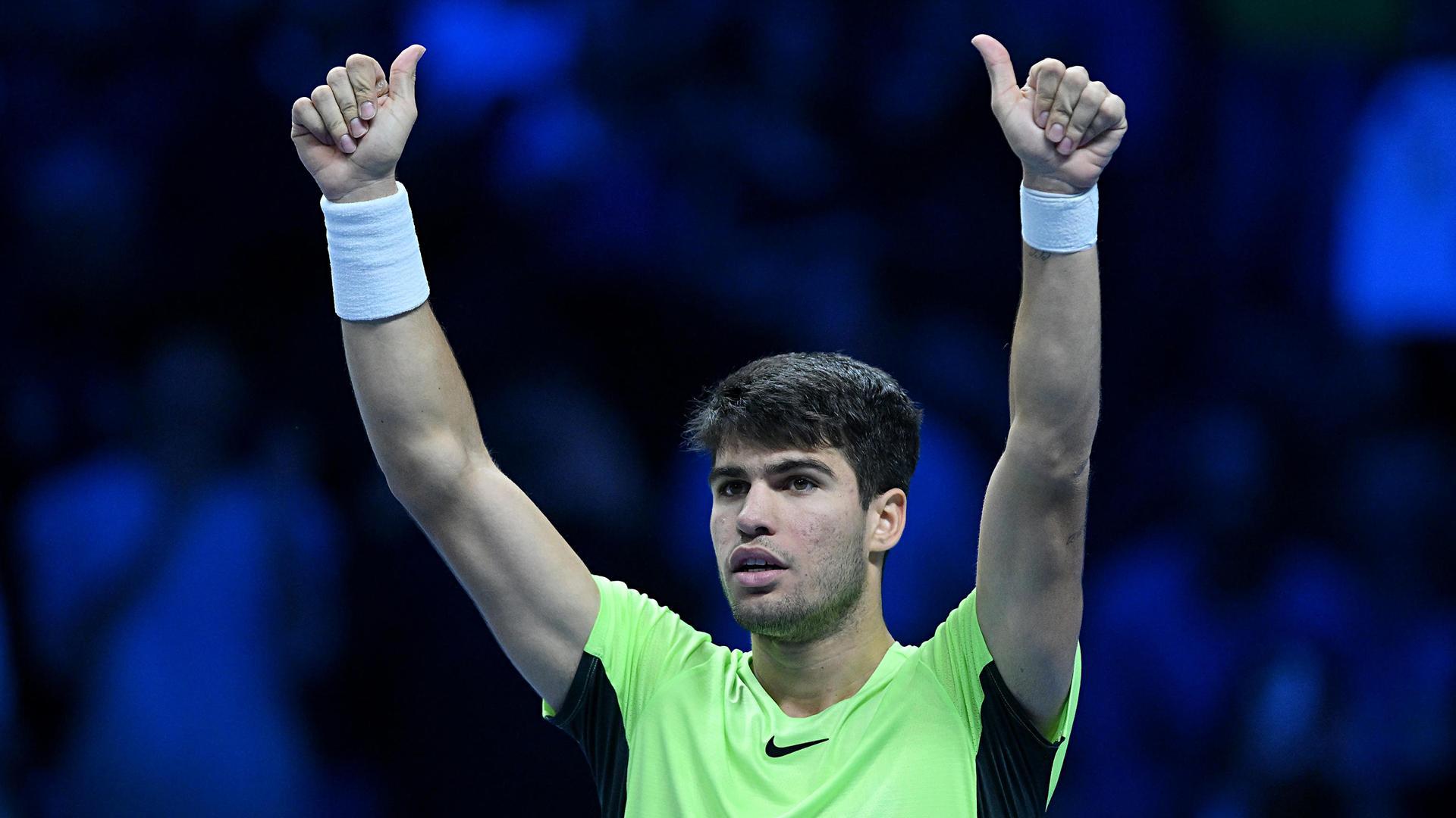 Carlos Alcaraz, tras ganar este viernes a Daniil Medvedev