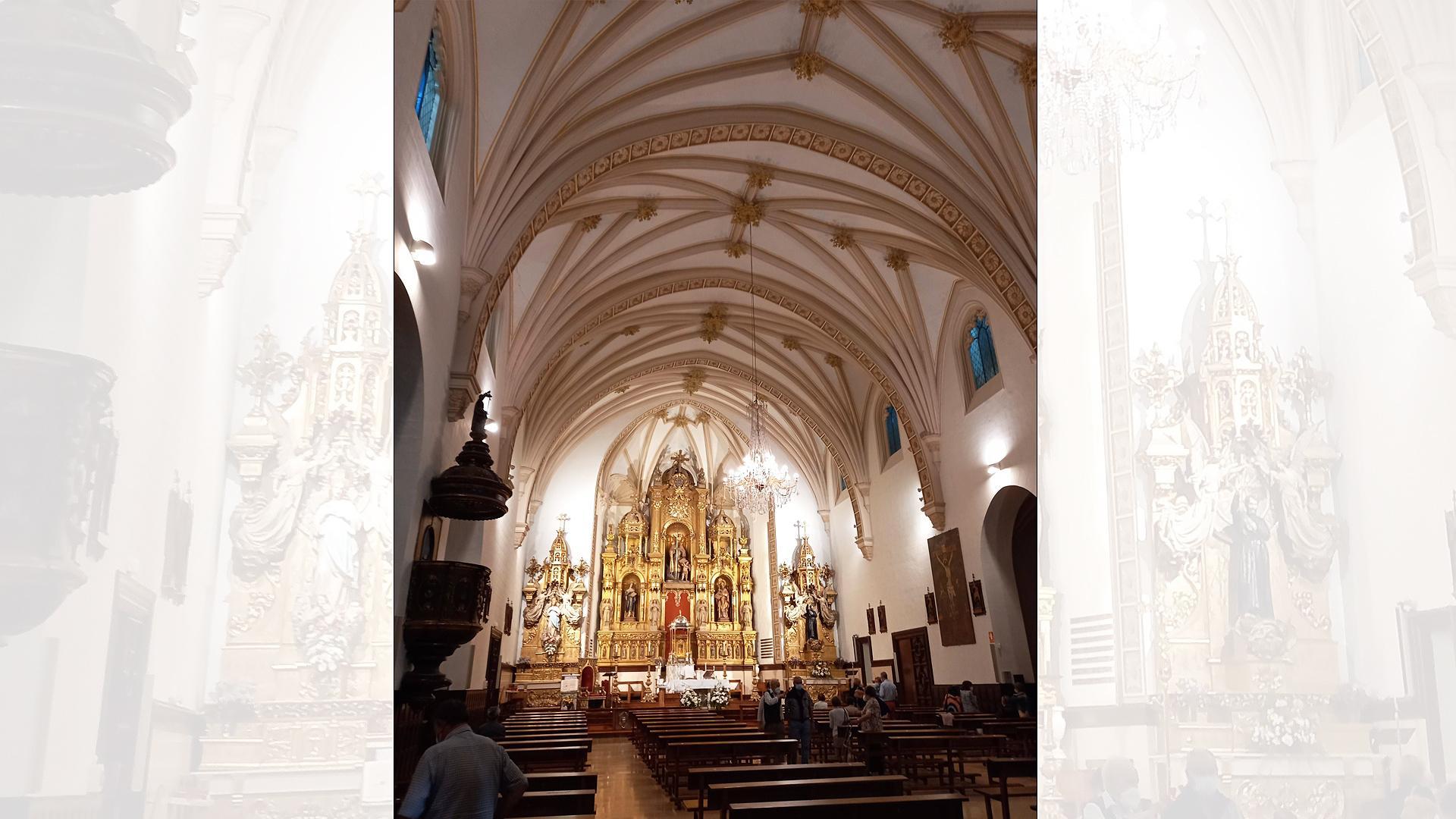 El interior de la iglesia de San Agustín