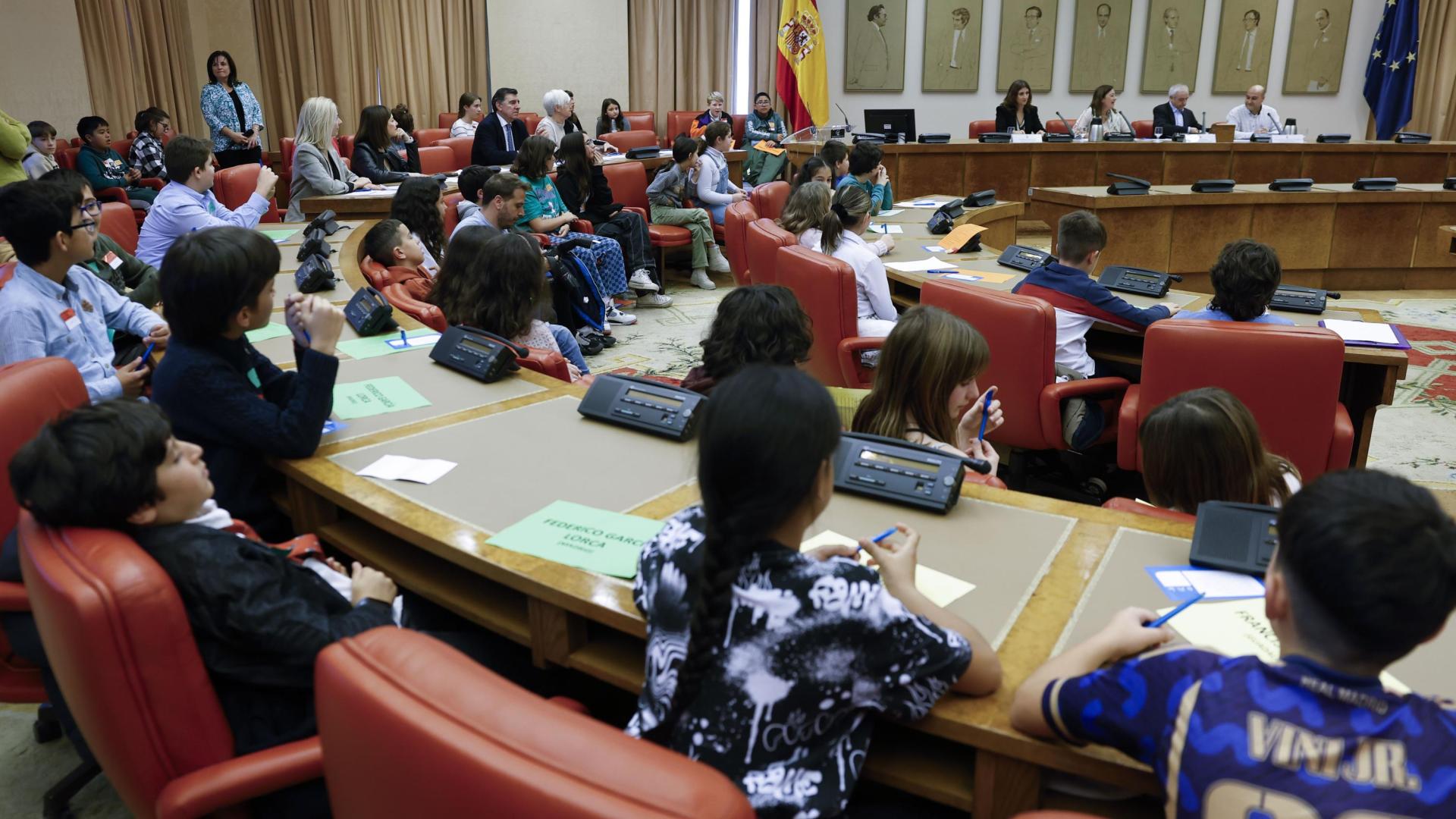 Pleno infantil en el Congreso de los Diputados con motivo del Día Mundial de la Infancia.