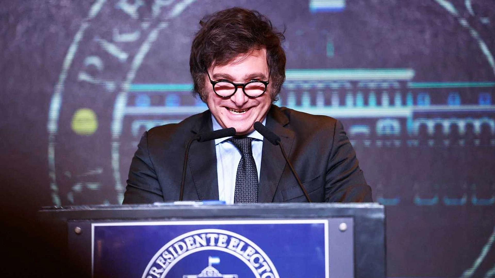 Javier Milei comparece tras conocer los resultados electorales