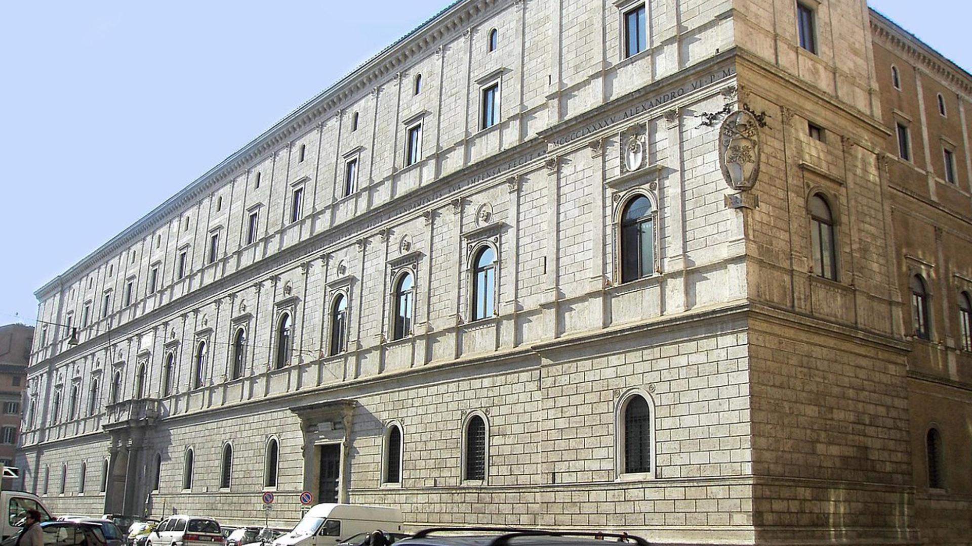 Palacio de la Cancillería, en Roma, sede del Tribunal de la Rota