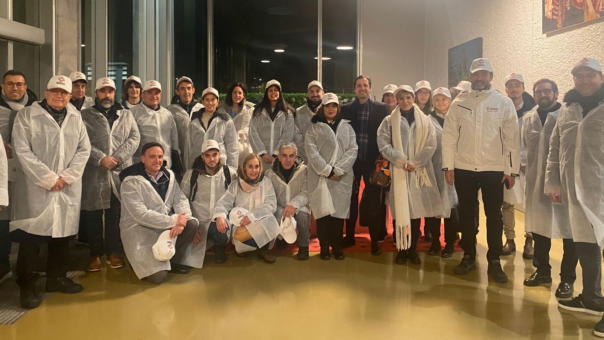 Representantes de las doce empresas participantes en la misión comercial en París