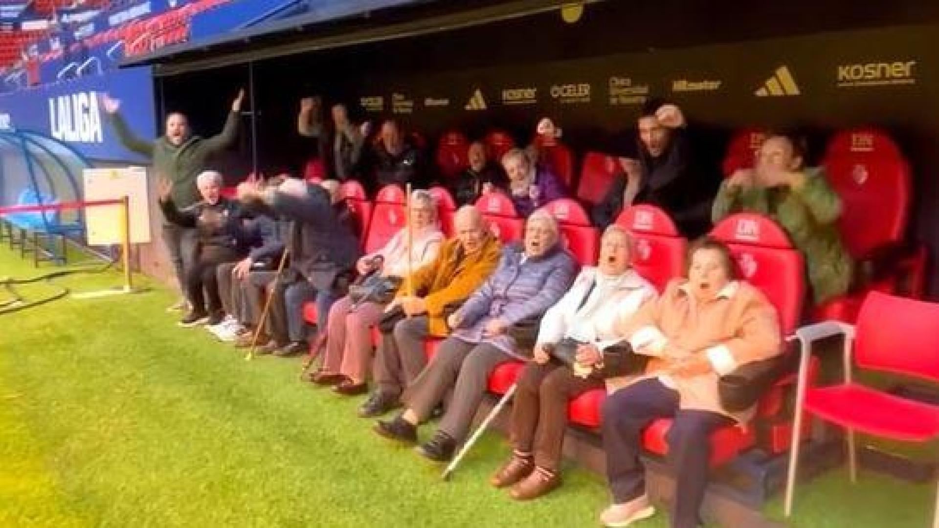 El vídeo de ánimo de la Residencia San Jerónimo a los jugadores de Osasuna