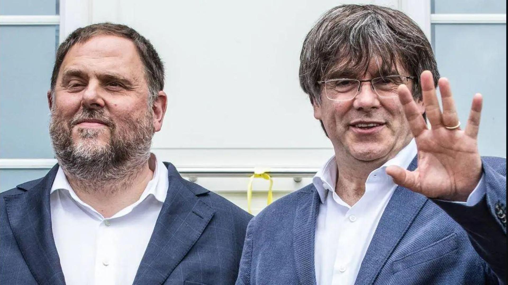 Oriol Junqueras y Carles Puigdemont
