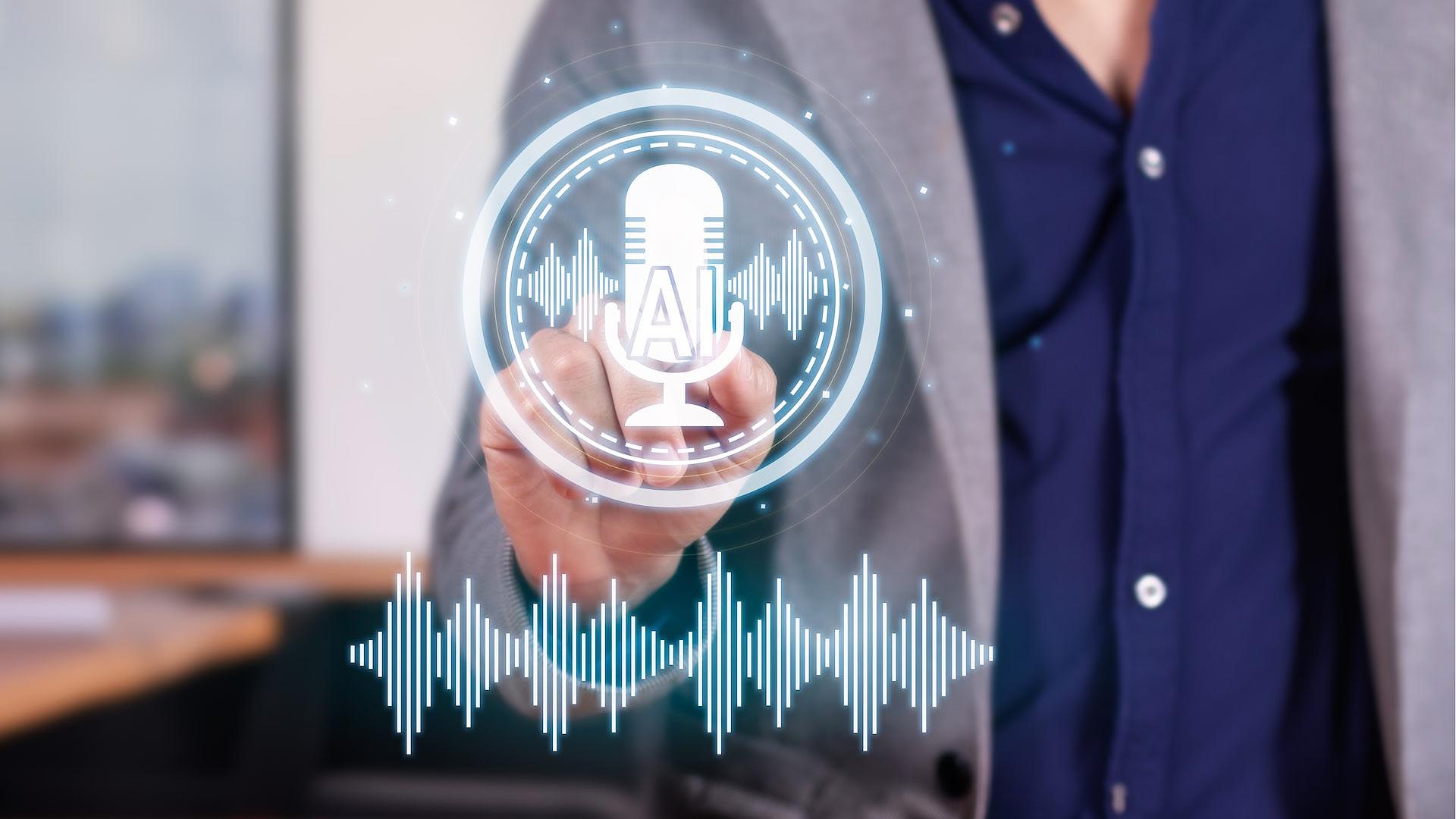 Una persona utiliza Inteligencia Artificial para crear audio./