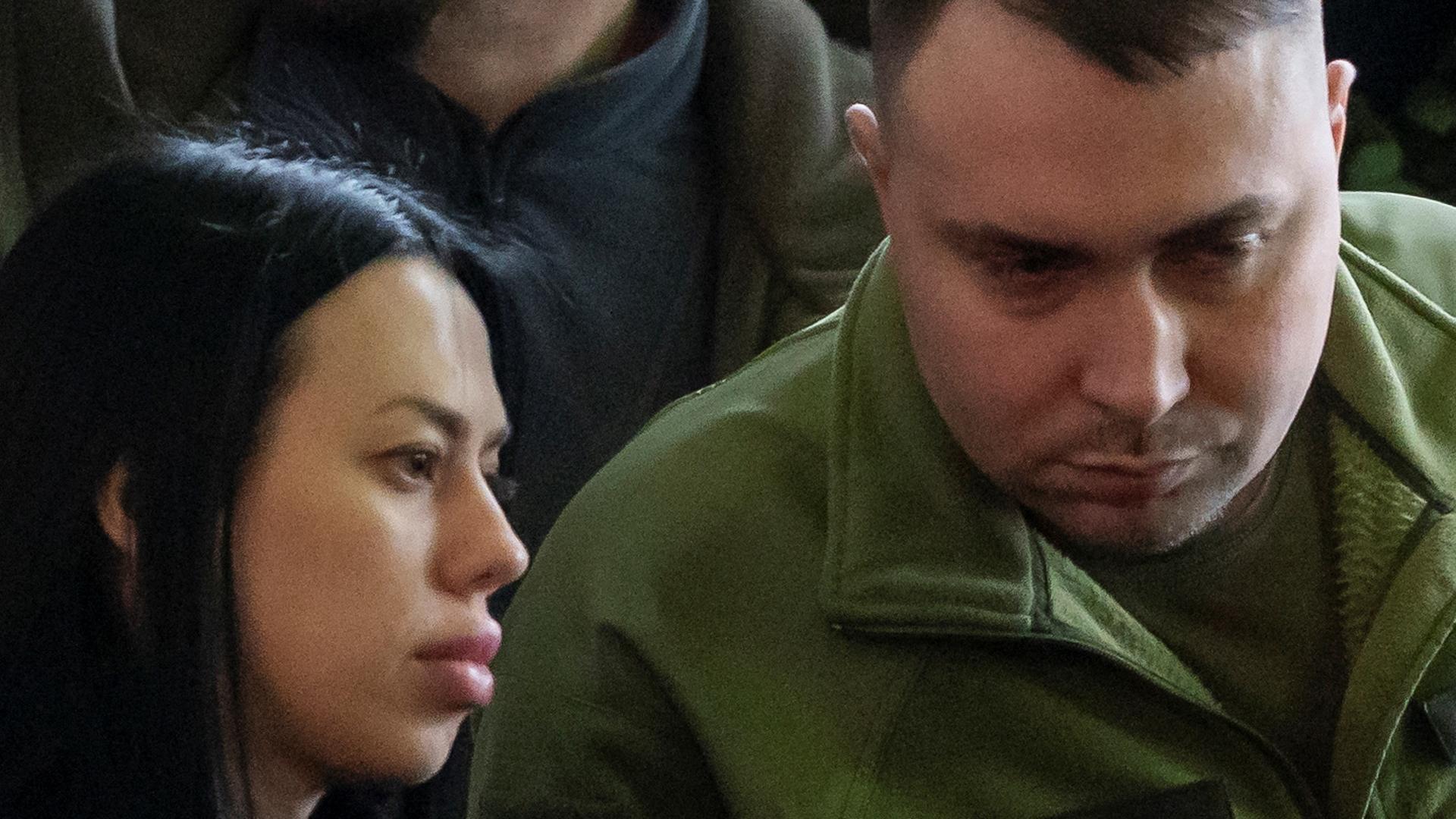 Marianna Budanova y su esposo, el teniente general Kirylo Budanov