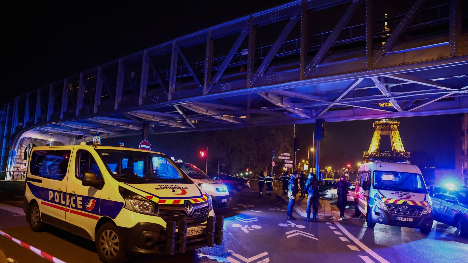 Despliegue policial en el lugar del ataque
