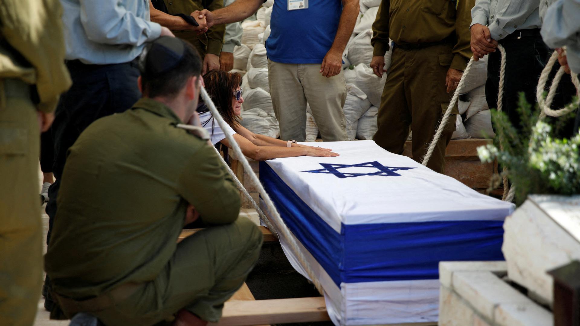 Funeral de un soldado israelí
