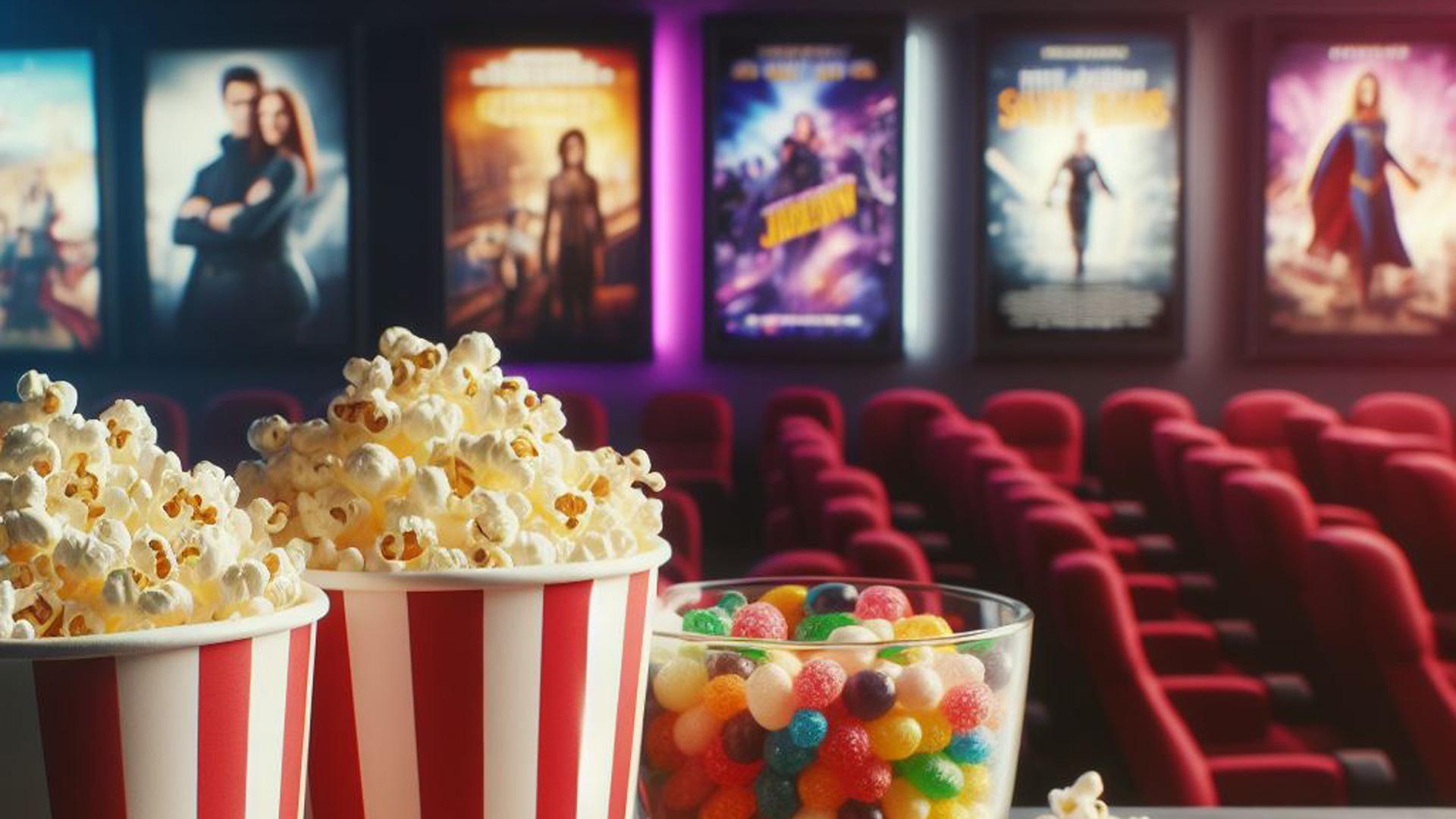 Palomitas y dulces, en el cine