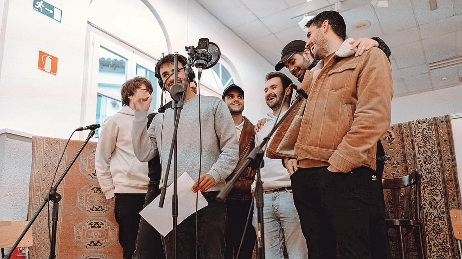 Raimundo el Canastero, durante la grabación del disco