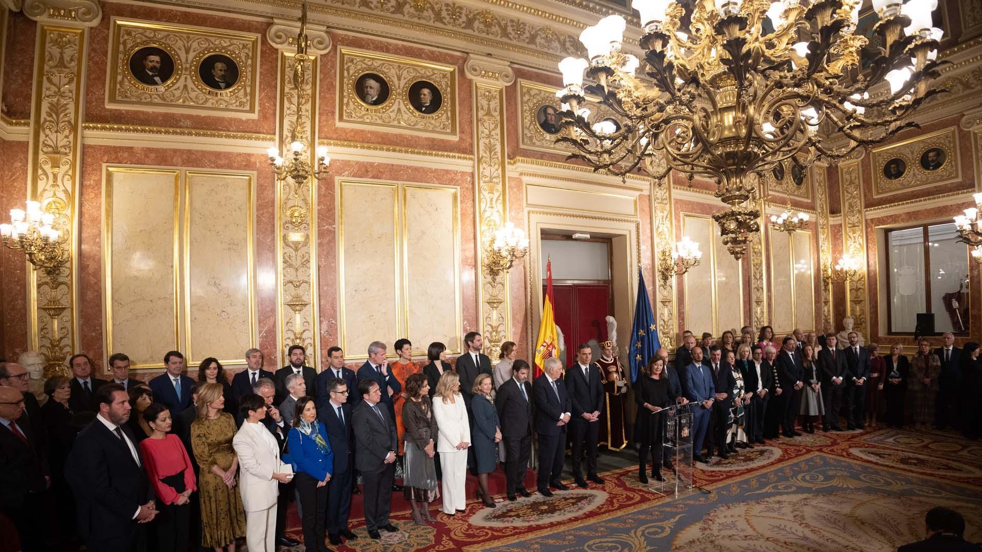 Intervención de Francina Armengol durante el acto de homenaje a la Constitución, en el Congreso de los Diputados