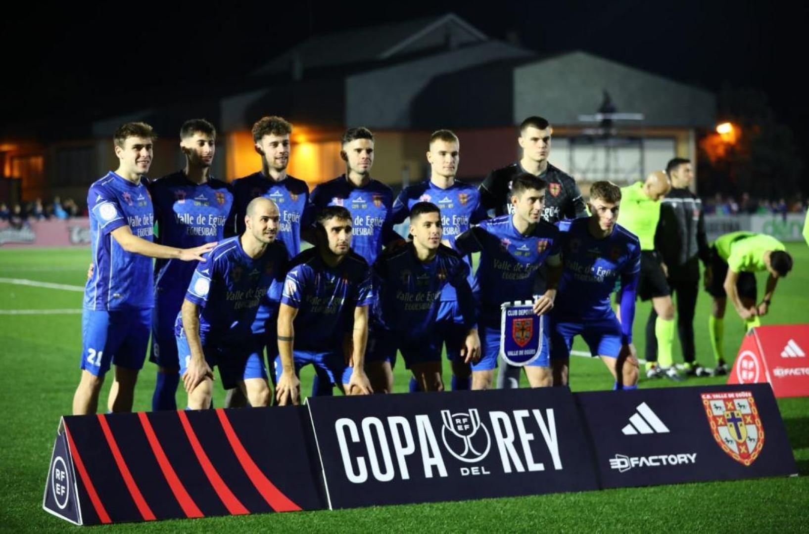 Alineación del Valle de Egüés frente al Real Mallorca