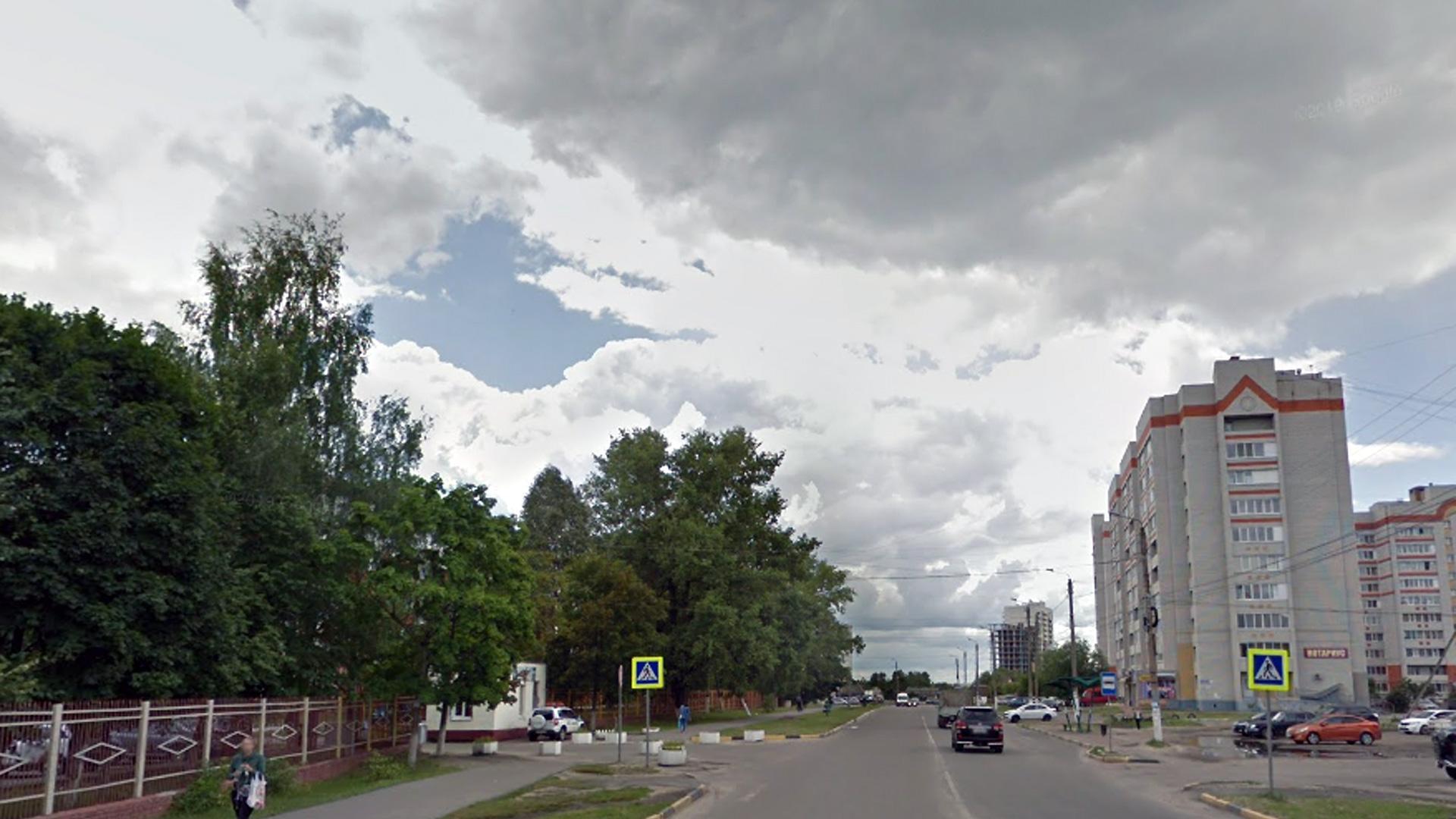 Vista de una calle de la ciudad rusa de Briansk