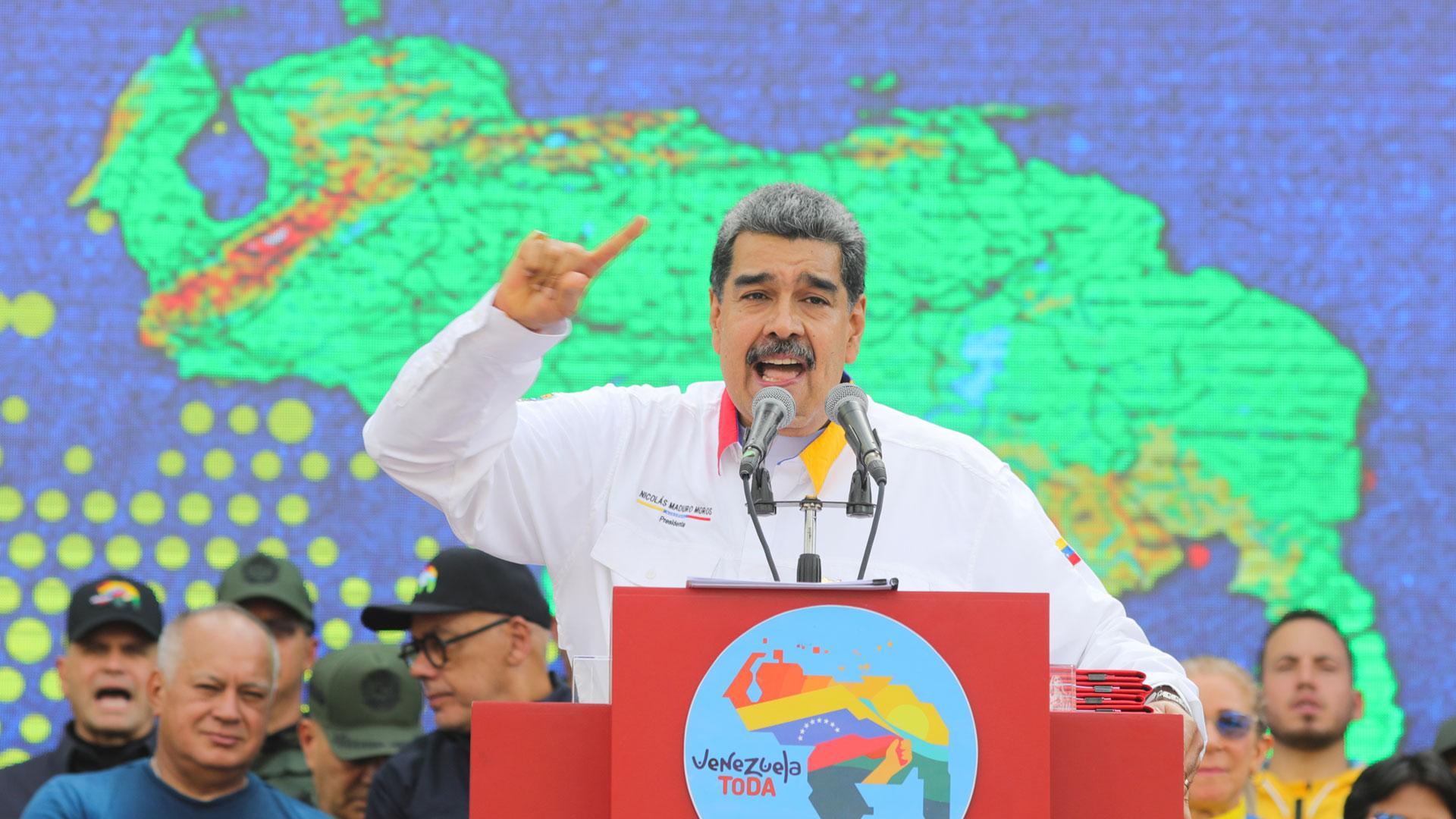 El presidente venezolano, Nicolás Maduro, en un acto de gobierno celebrado en Caracas