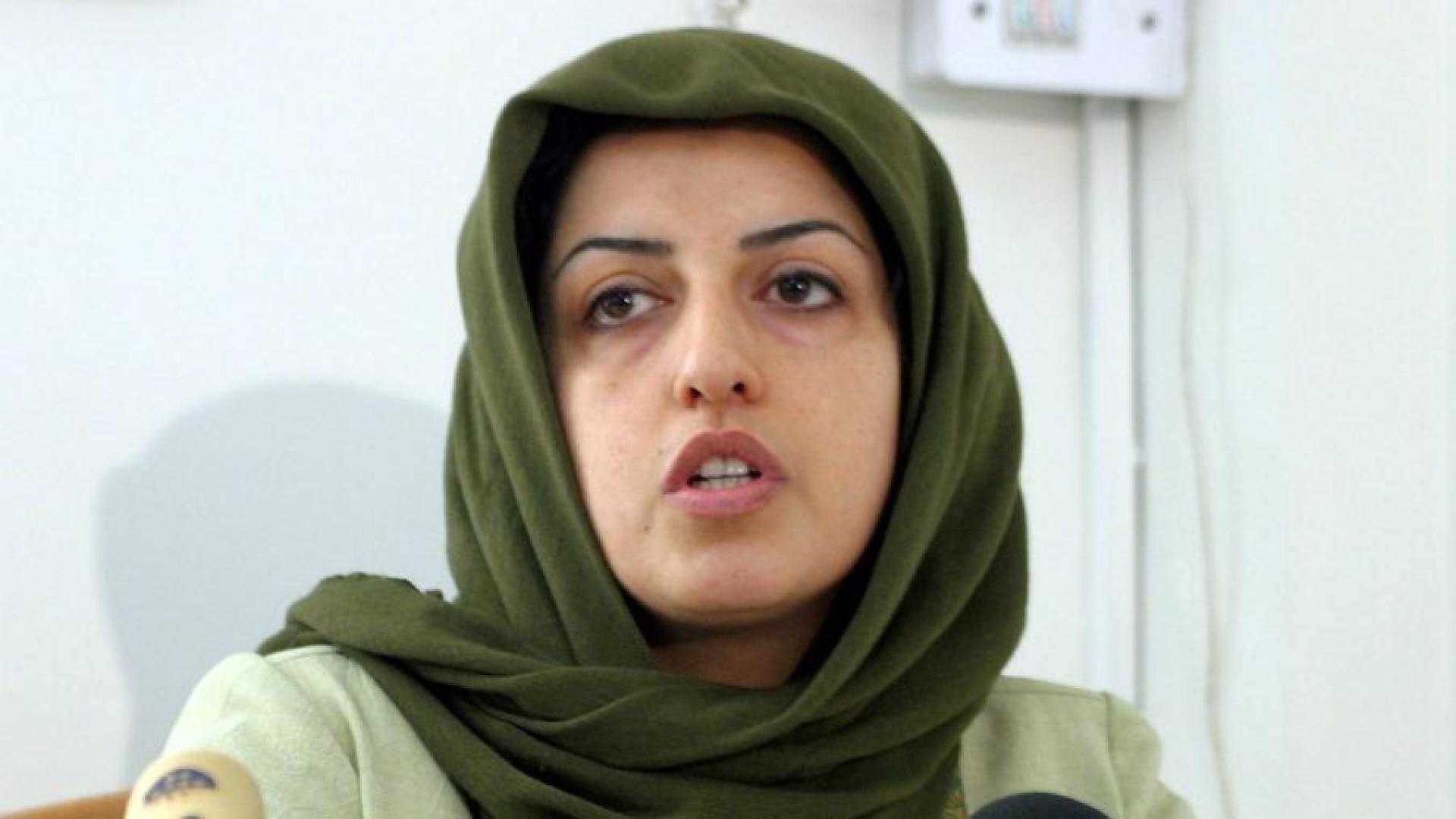 Fotografía de la Premio Nobel Narges Mohammadi