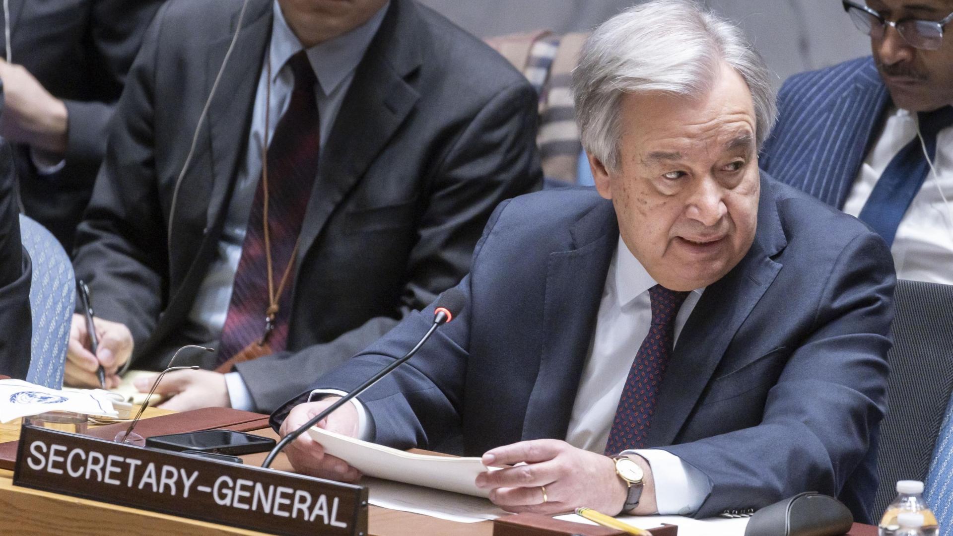 El secretario general de Naciones Unidas, Antonio Guterres