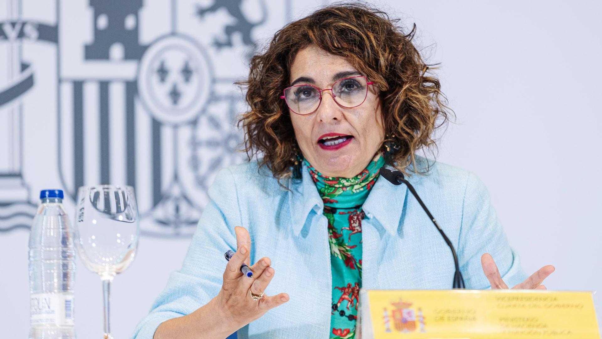 La vicepresidenta cuarta y ministra de Hacienda y Función Pública, María Jesús Montero, tras presidir el Consejo de Política Fiscal y Financiera