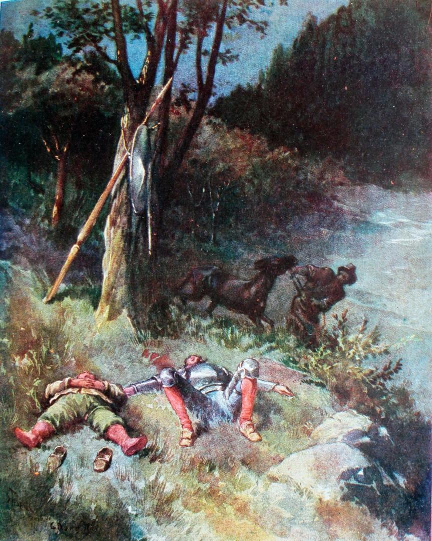 Ilustración del Quijote de Luis Tasso (siglo XIX).