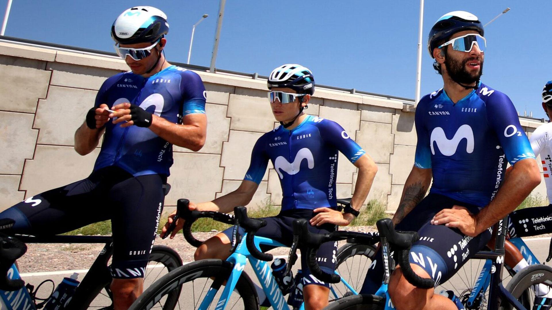 Albert Torres, Einer Rubio y Fernando Gaviria, en una imagen de archivo de los inicios de la temporada 2023