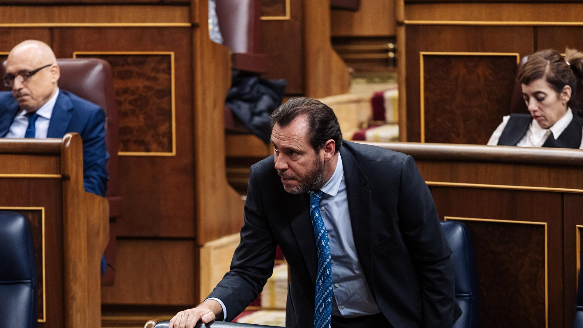 Óscar Puente, este miércoles en el Congreso de los Diputados
