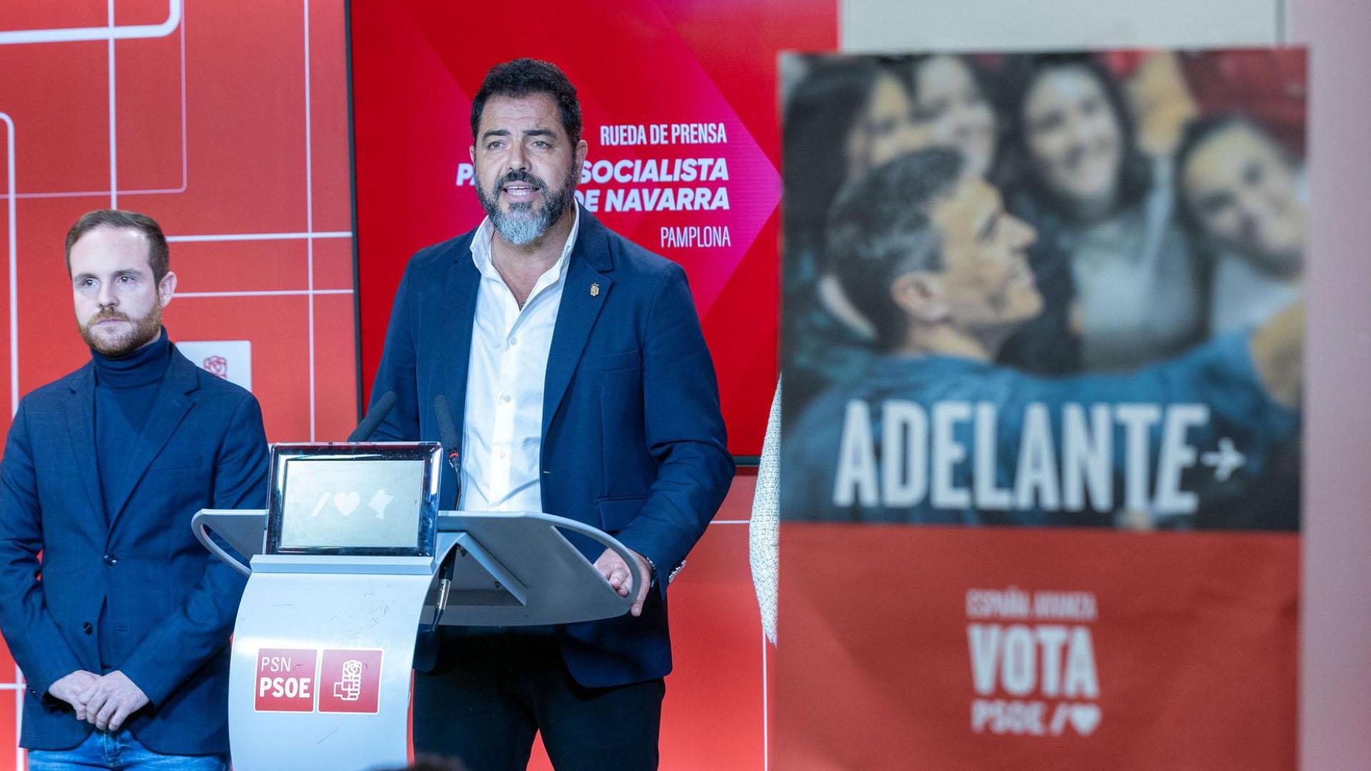 Ramón Alzórriz, este miércoles en la sede del PSN