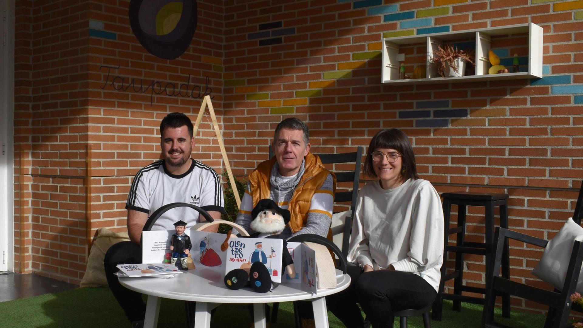 Joseba Corera, Alfredo León y Garazi Labiano