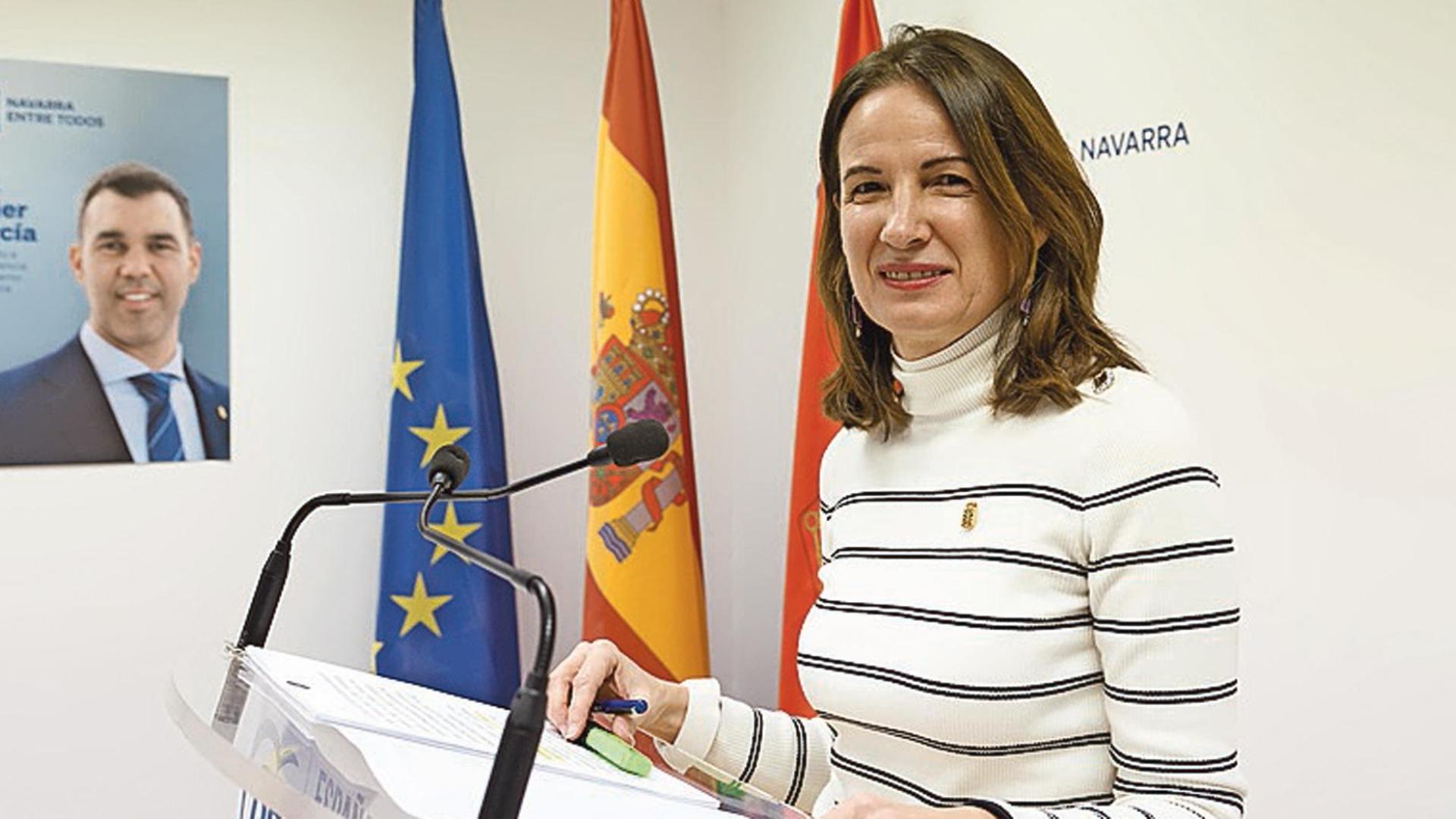 La edil Irene Royo en la presentación de las enmiendas