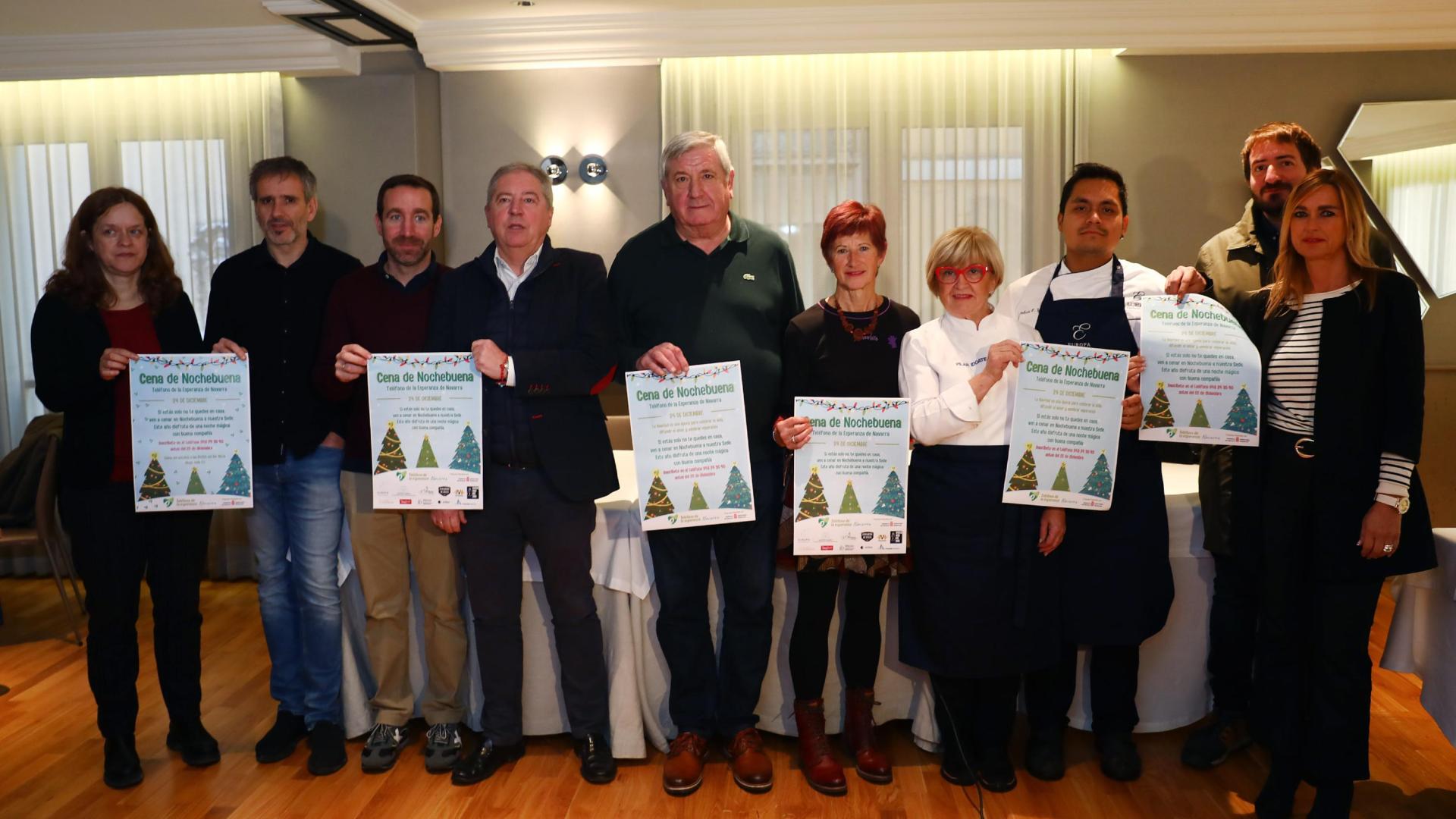 Rueda de prensa de presentación de la cena de Nochebuena del Teléfono de la Esperanza