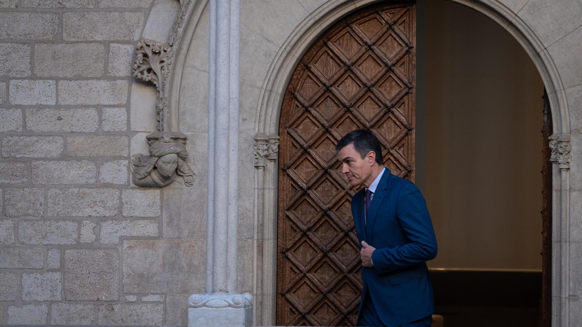 Pedro Sánchez comparece ante los medios tras su reunión con el presidente de la Generalitat