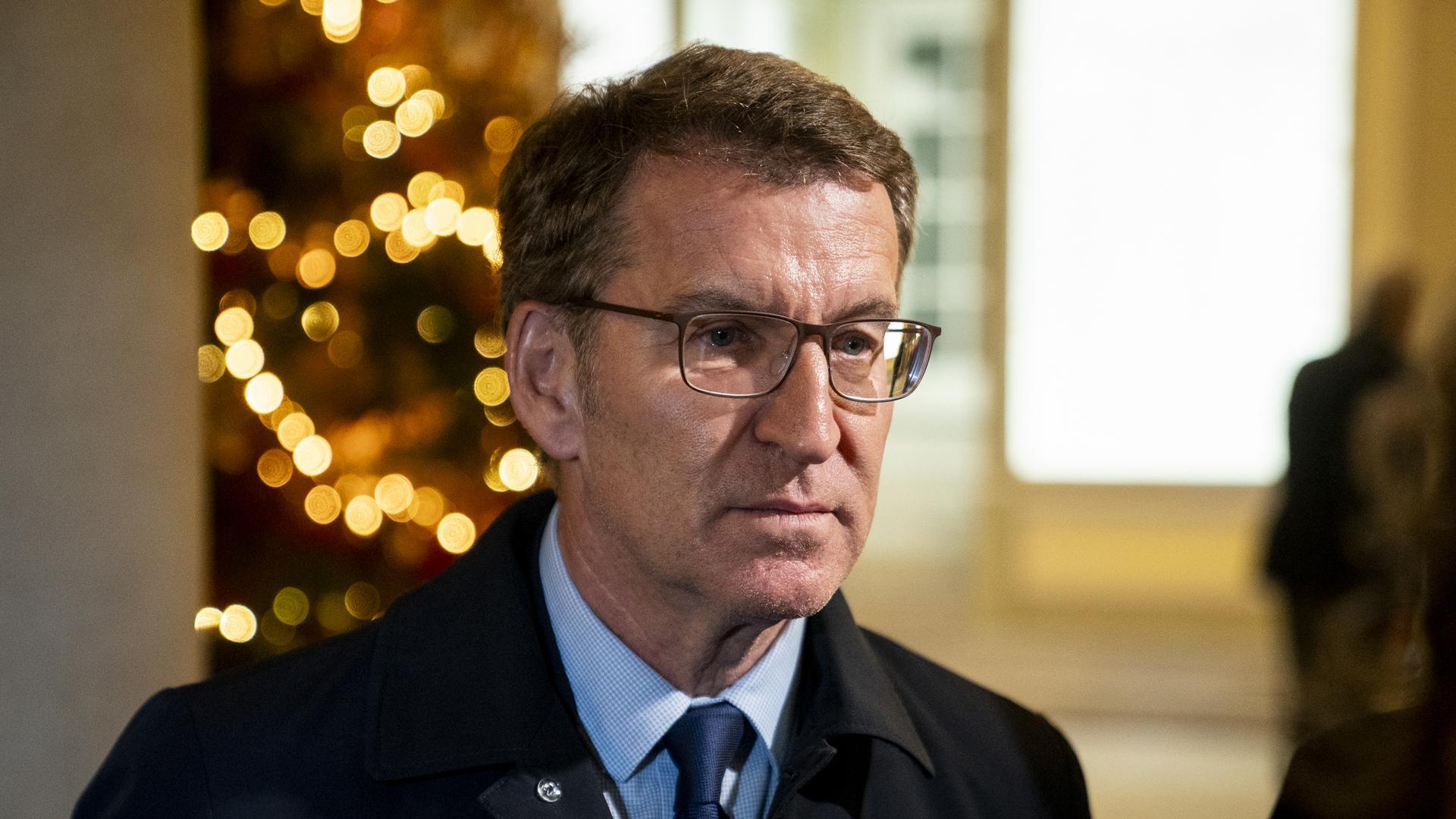 El presidente del PP, Alberto Núñez Feijóo