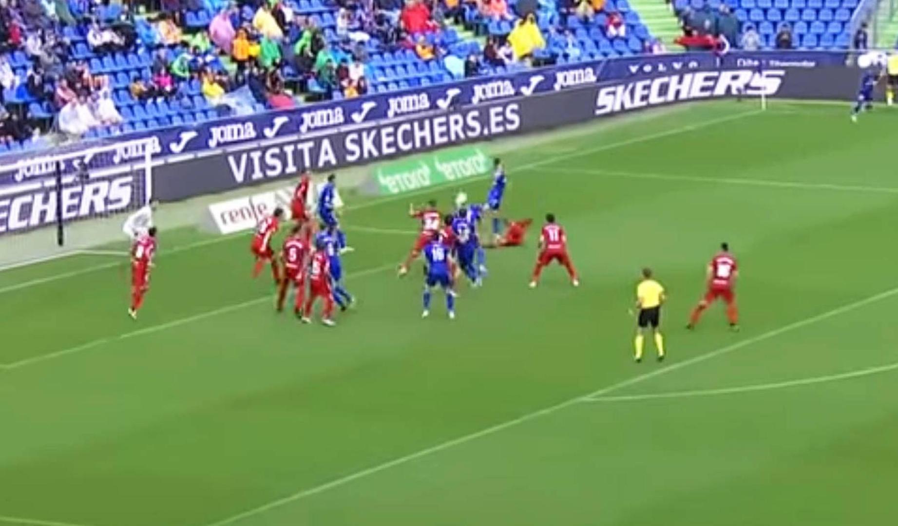 JORNADA 5, MITROVIC. 1-0 del Getafe en un saque de esquina.