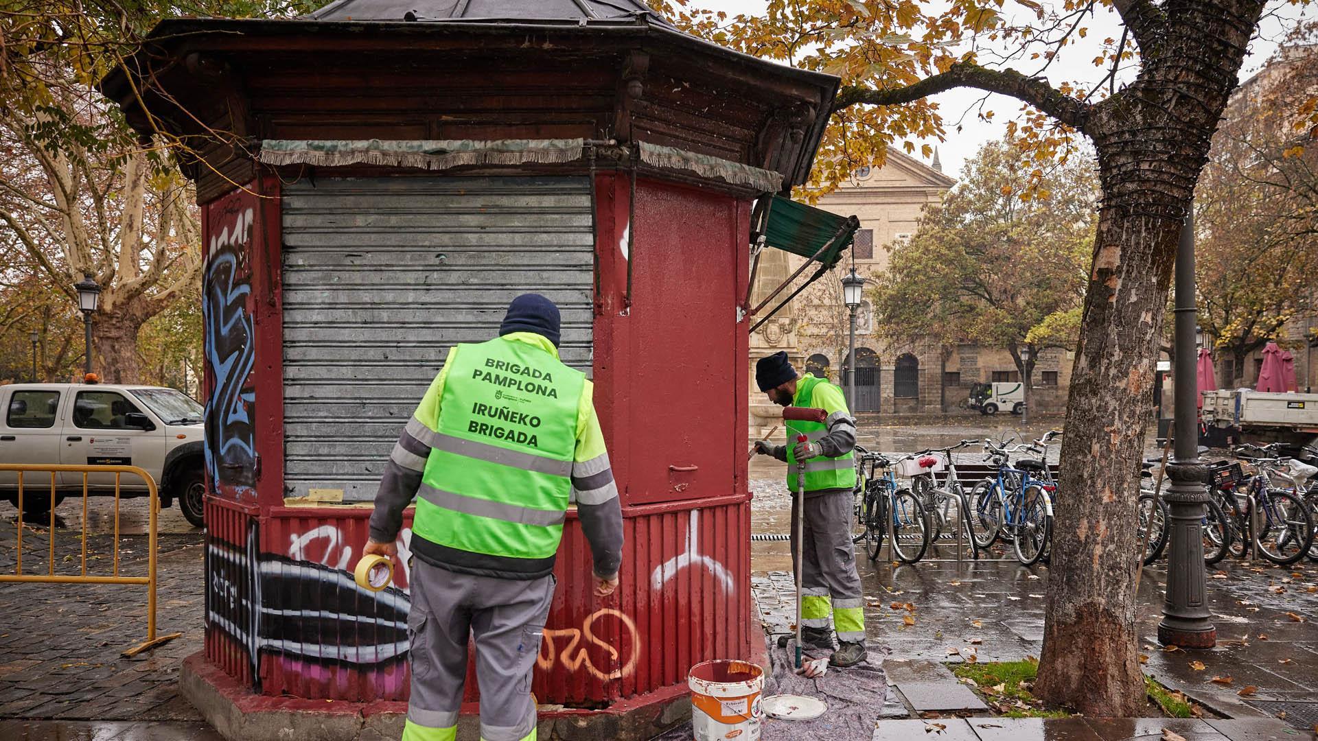 Quiosco de la calle Mayor, a la altura de la plaza de Recoletas, que se rehabilitará