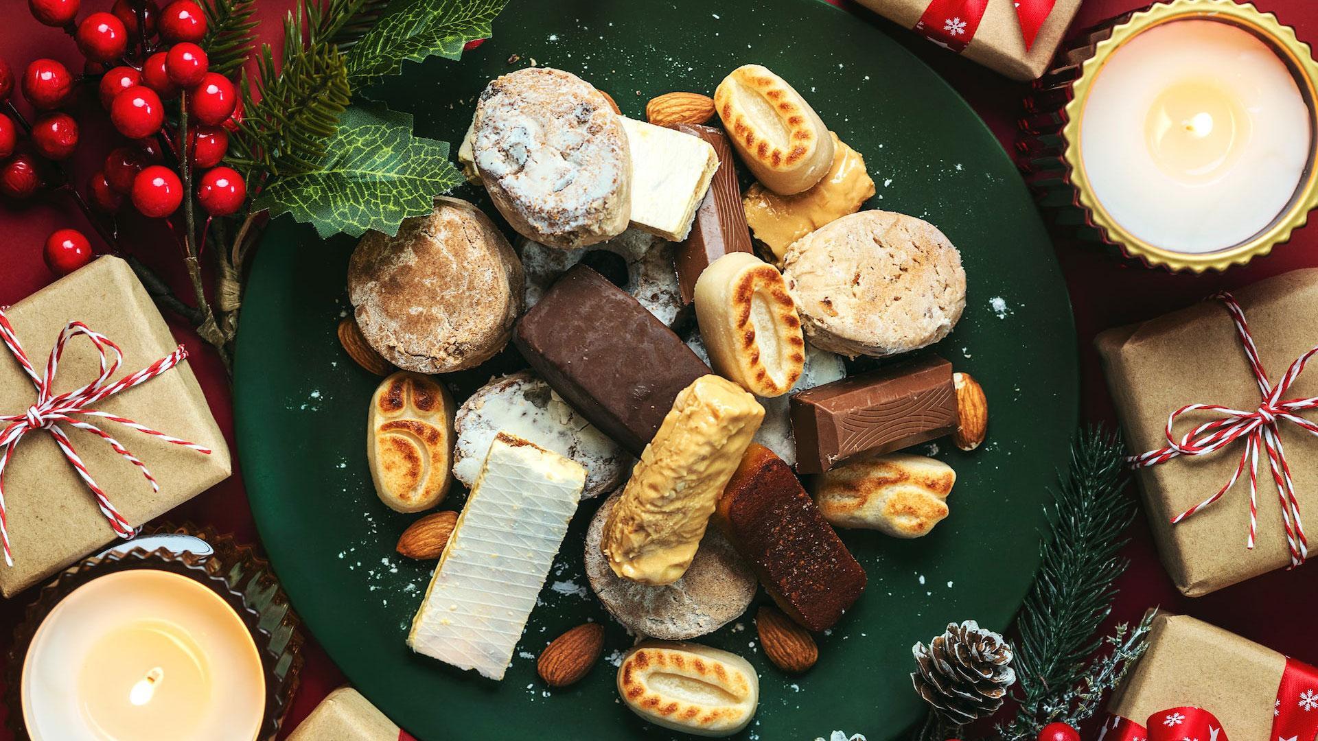 Turrones y mazapanes típicos de Navidad